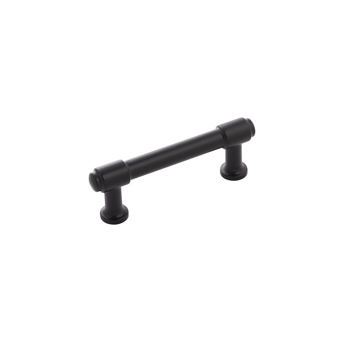 Hickory Hardware 10 Pack Solid Core Kitchen Cabinet Pulls - Matte Black Piper Collection | 3 Inch Hole Center | Luxury Cabinet Handles for Doors & Dresser Drawers | Perfect for Modern Kitchens, Bathrooms & Furniture Upgrades