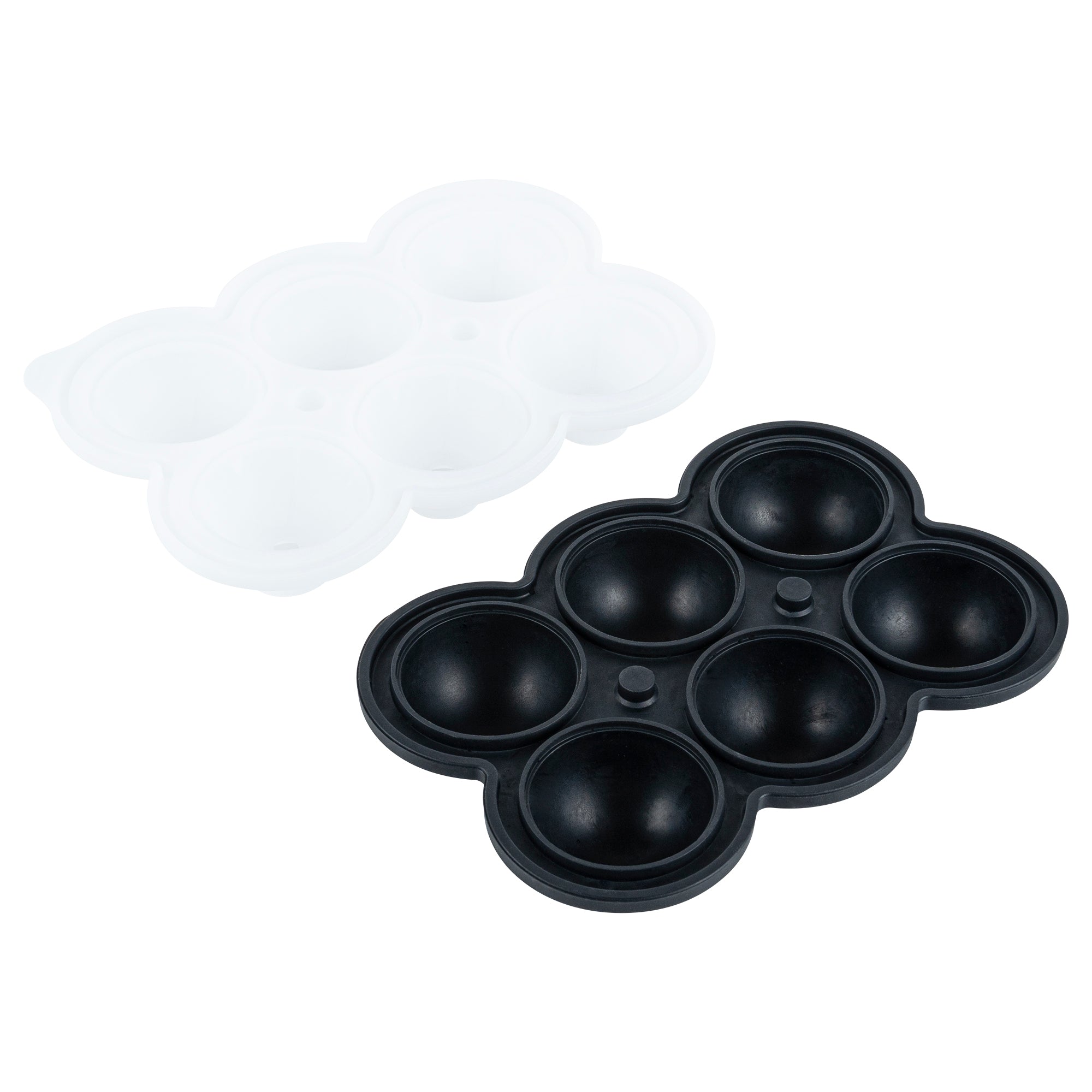 Premium Black Silicone Ice Cube Tray - 1.75