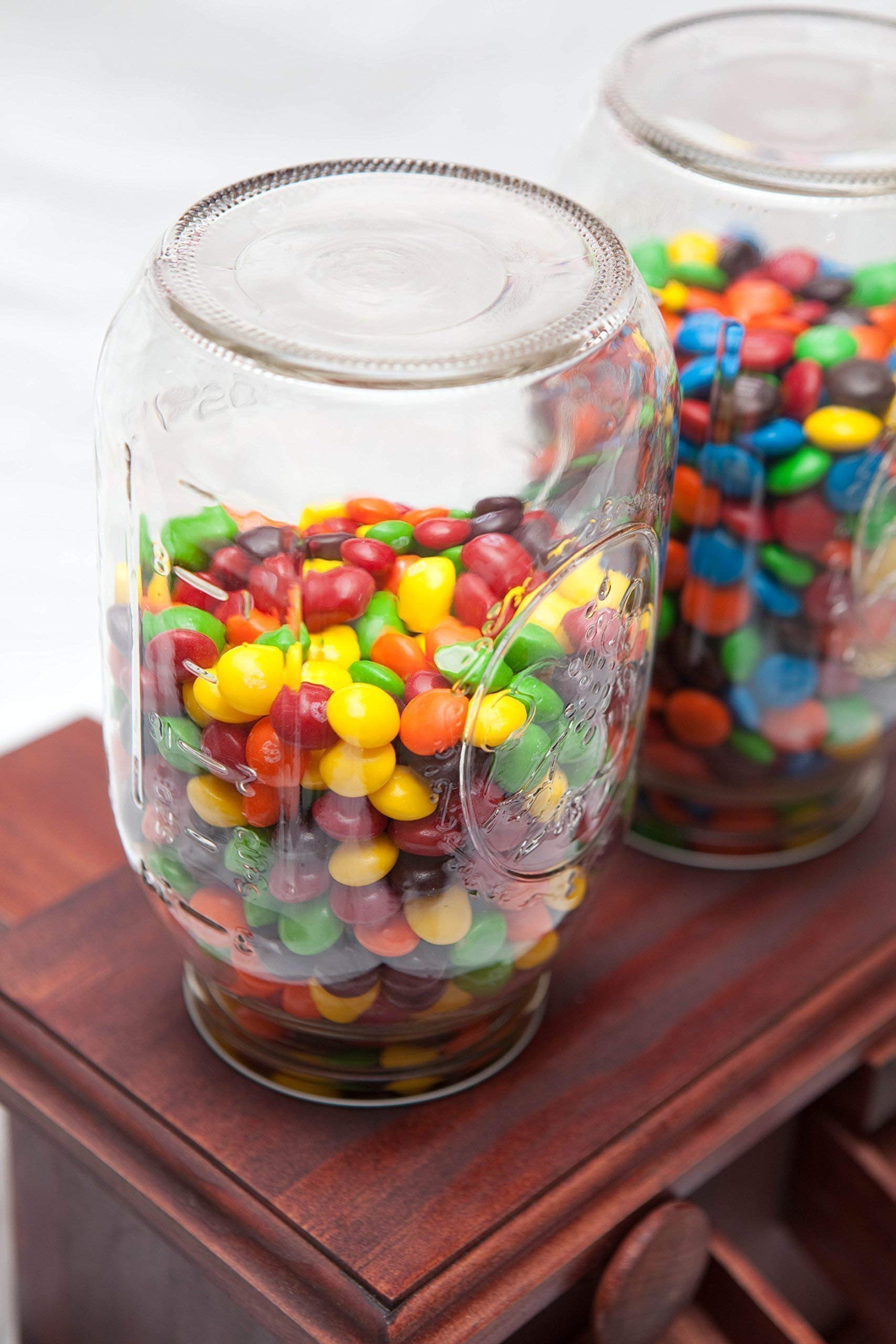 Handmade Double Wooden Candy Dispenser for M&M's Peanut & Snacks - Premium Wooden Candy Machine by Dave's Wood Designs - Perfect for Home, Office & Party Decor