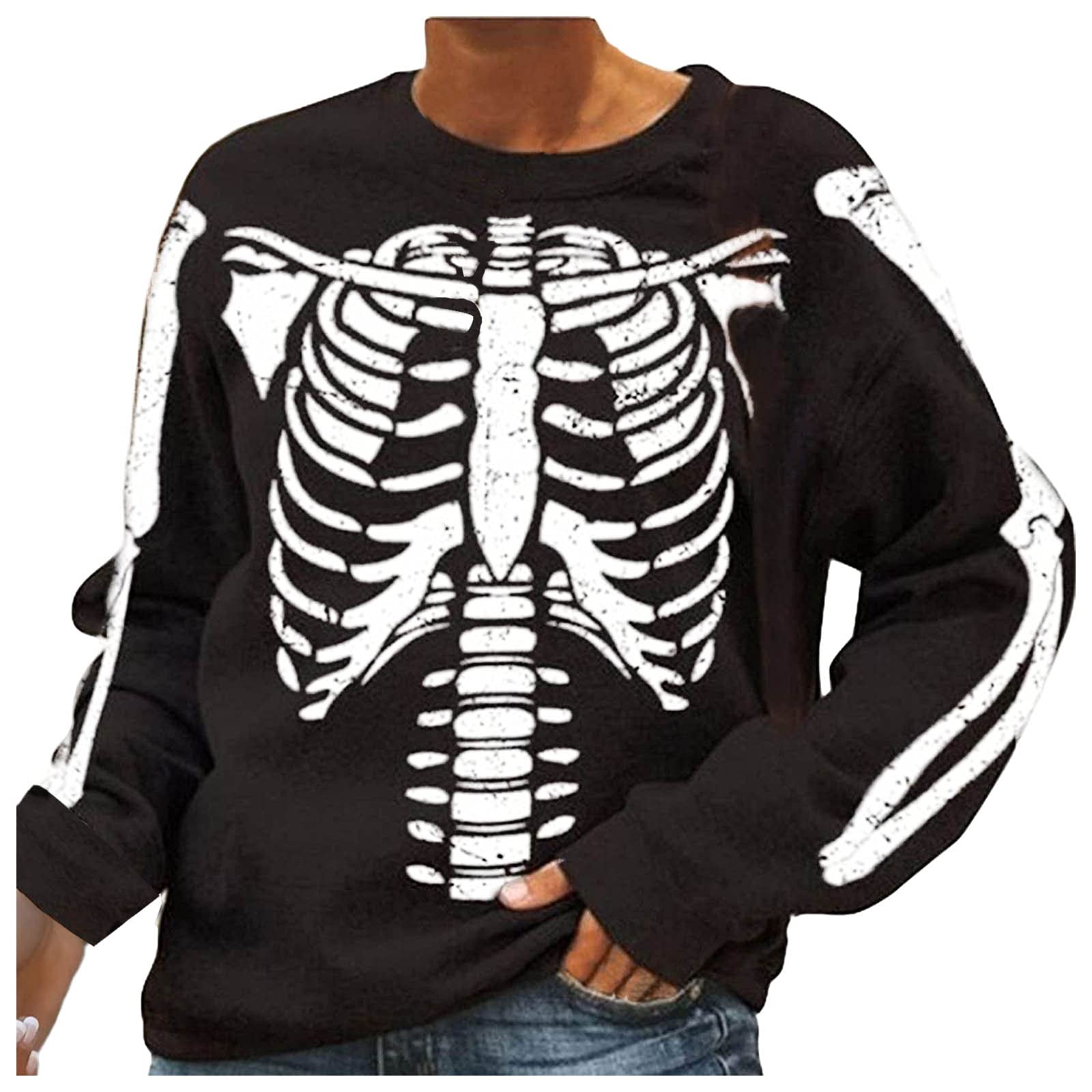 Women's Halloween Hoodie - Cozy Long Sleeve Sweatshirt for Teens & Adults | Cute Costume Top for Fall Parties, Trick or Treating & Casual Wear