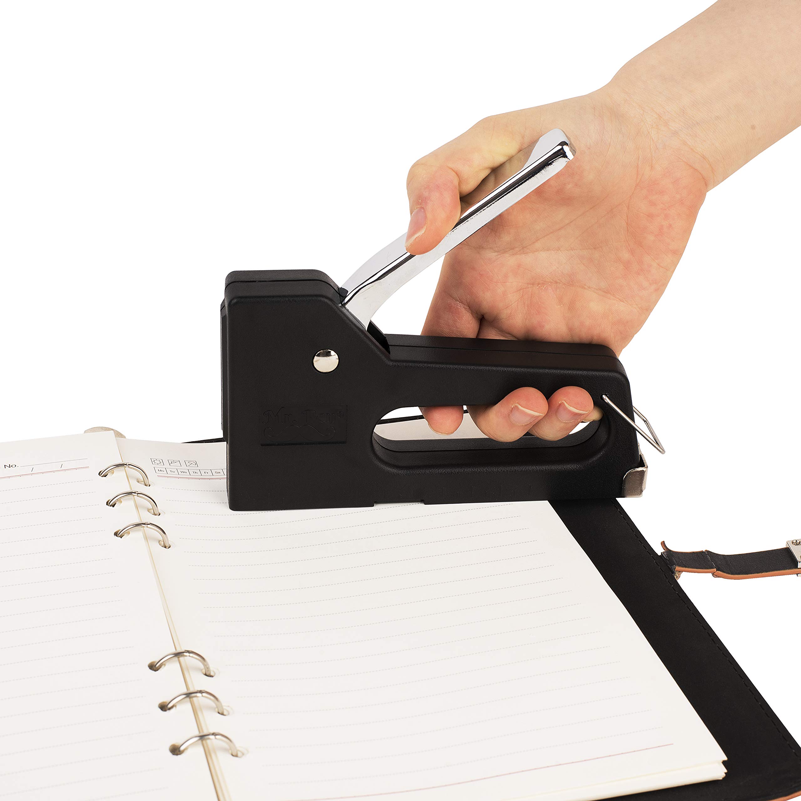 Mr. Pen Light Duty Staple Gun with 2000 Staples (5/16 inch) - Heavy Duty Fabric, Wall & Wood Stapler for Crafts, Upholstery, DIY Projects & Home Improvement