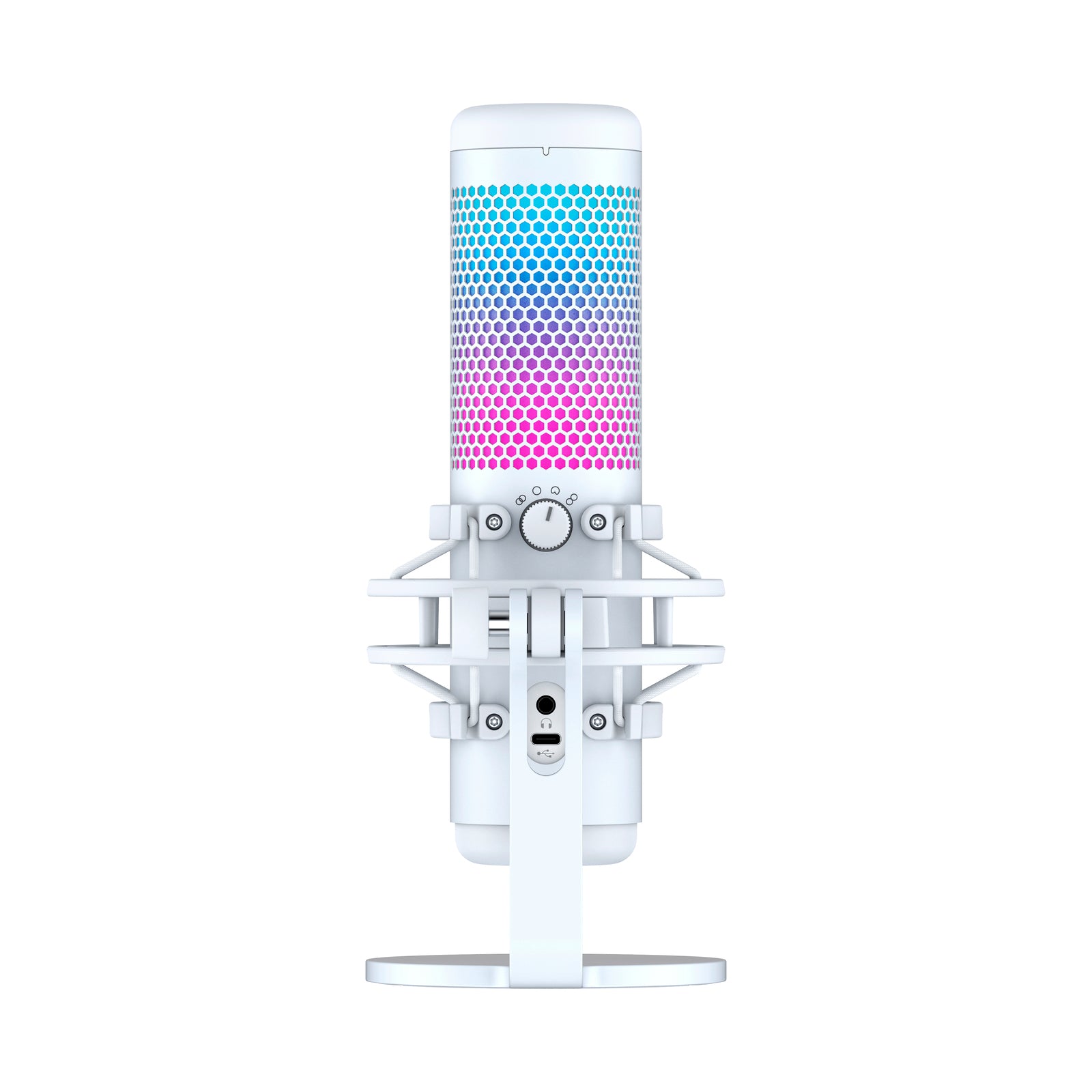 HyperX QuadCast S USB Condenser Microphone with RGB Lighting - Professional Streaming, Podcasting & Gaming Mic for PC, PS4 & Mac - Perfect for Twitch, YouTube & Discord