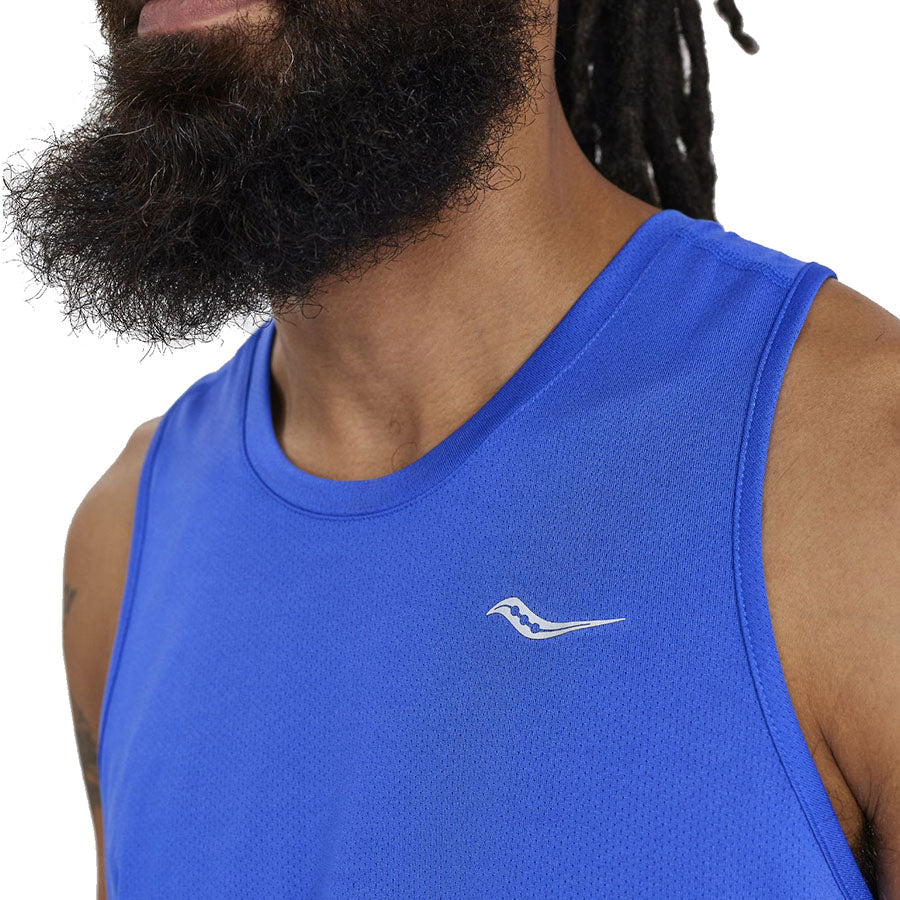 Men's Running Singlet with Stopwatch - Lightweight Performance Shirt for Track & Field, Marathon Training & Workouts