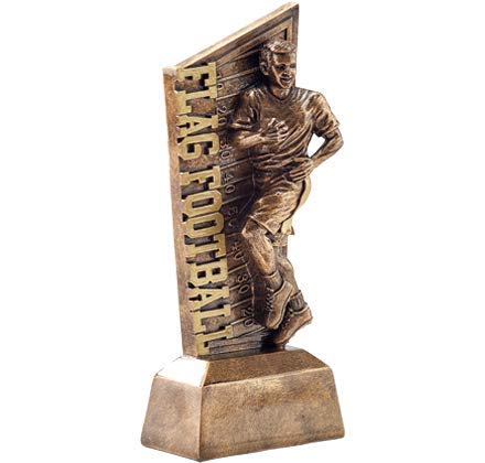 Custom 3D Resin Flag Football Trophy - 6.5
