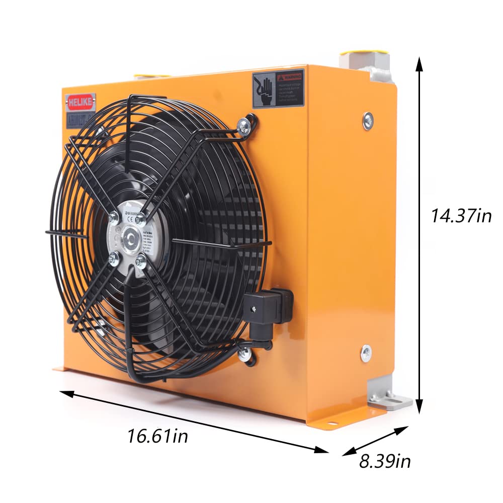 Ethedeal Hydraulic Oil Cooler 100L/min - 110V AC 60Hz AH1012T-CA with Precise Welding & High-Efficiency Fan | Industrial Machinery Cooling Solution for CNC, Press Machines & Hydraulic Systems