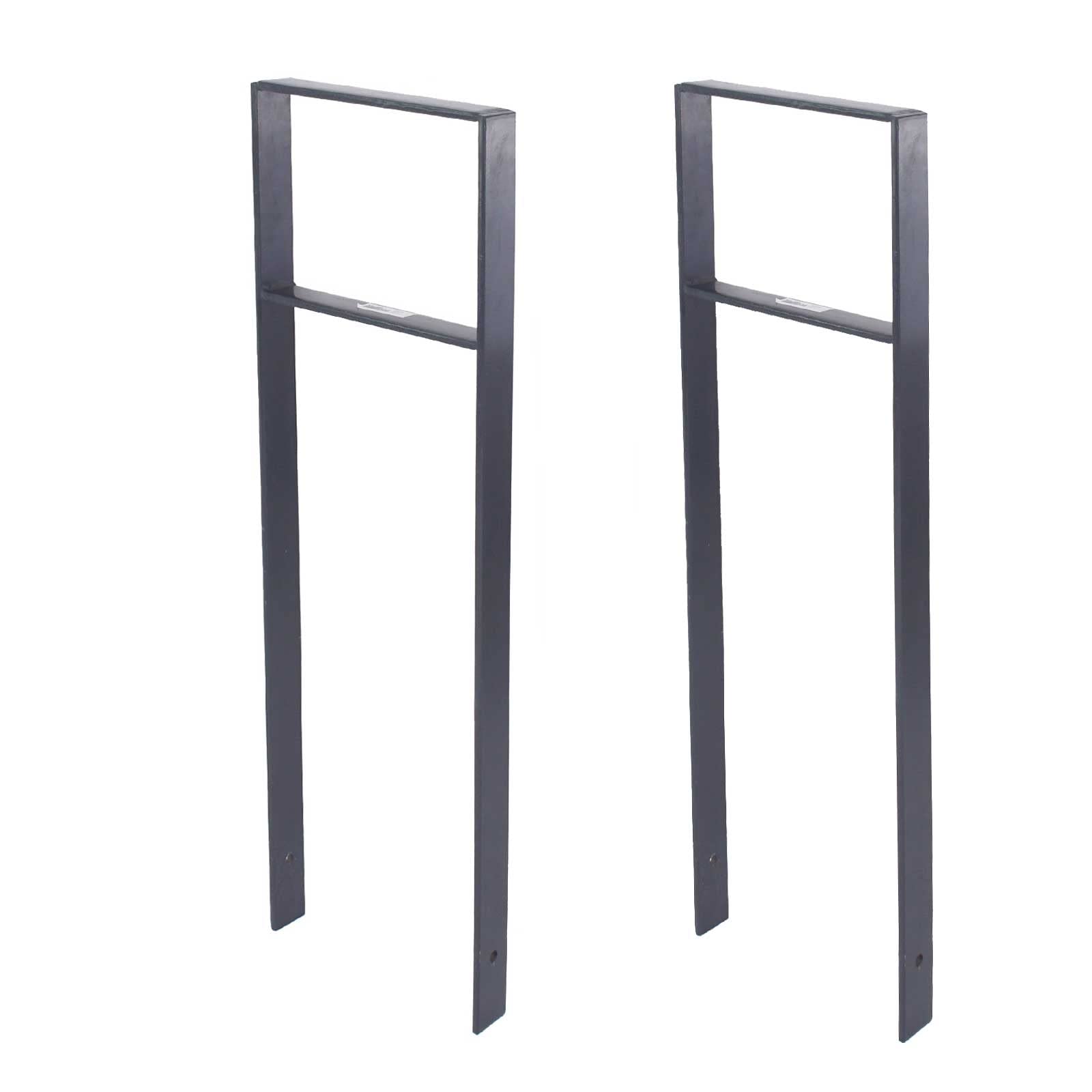 2-Pack Bike Parking Stand 1165x390mm Flat Steel for Concrete Installation | Bicycle Rack, Tree Guard, Lean-to Stand for Secure Bike Parking in Gardens, Parks & Public Spaces