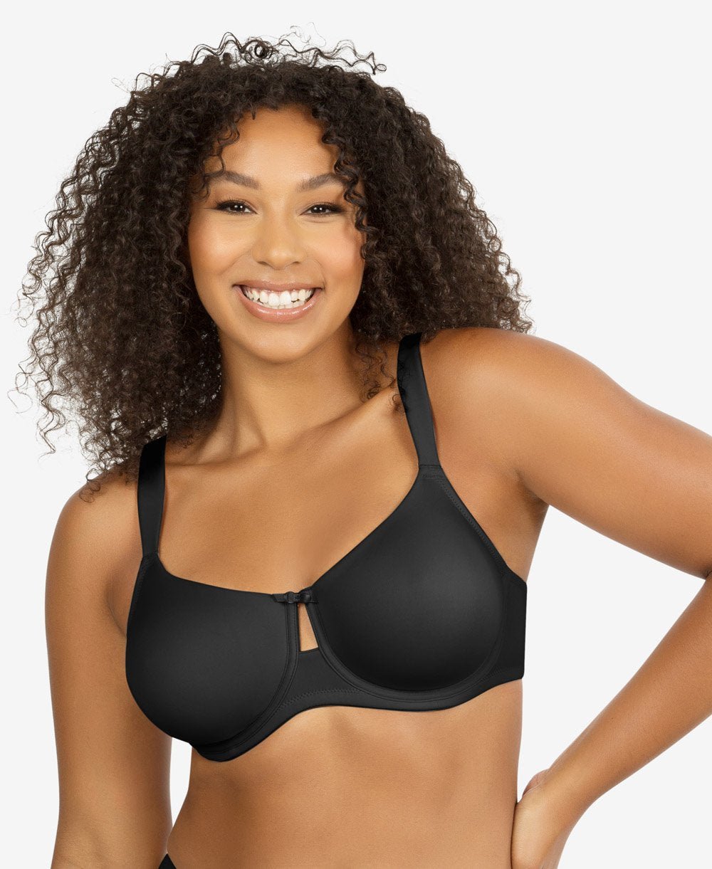 Parfait Erika Unlined Molded Bra - Comfortable Wireless Support for Everyday Wear - Perfect for Work, Yoga & Lounge - Black