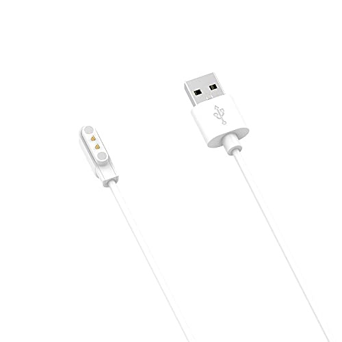 **Lamshaw Magnetic USB Charging Cable for Wyze Watch 47mm/44mm - Replacement Charger Compatible with Wyze Watch (White) - Perfect for Home, Office & Travel**