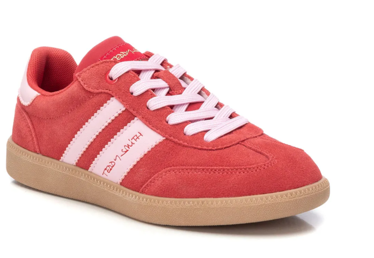 TEDDY SMITH Red Pink Women's Running Shoes - Lightweight Athletic Sneakers for Jogging, Gym Workouts & Casual Wear