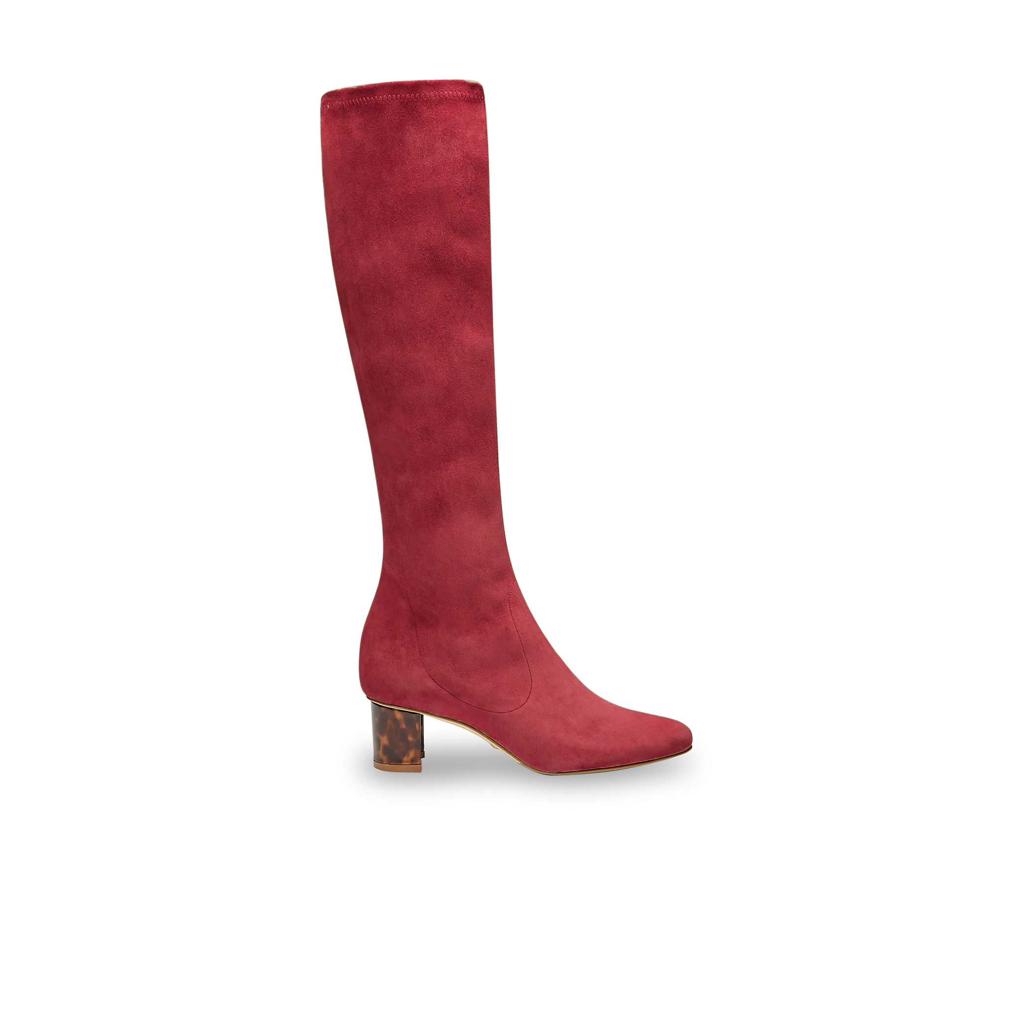 Alexandra 50 Burgundy Stretch Suede Pumps - Women's Comfortable High Heels for Work, Party & Special Occasions