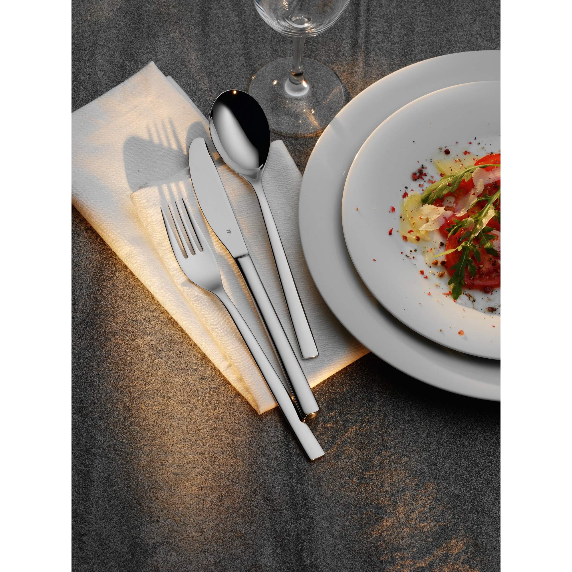 WMF Palermo 60-Piece Stainless Steel Cutlery Set - Premium Silverware for Fine Dining, Dinner Parties & Restaurant Use