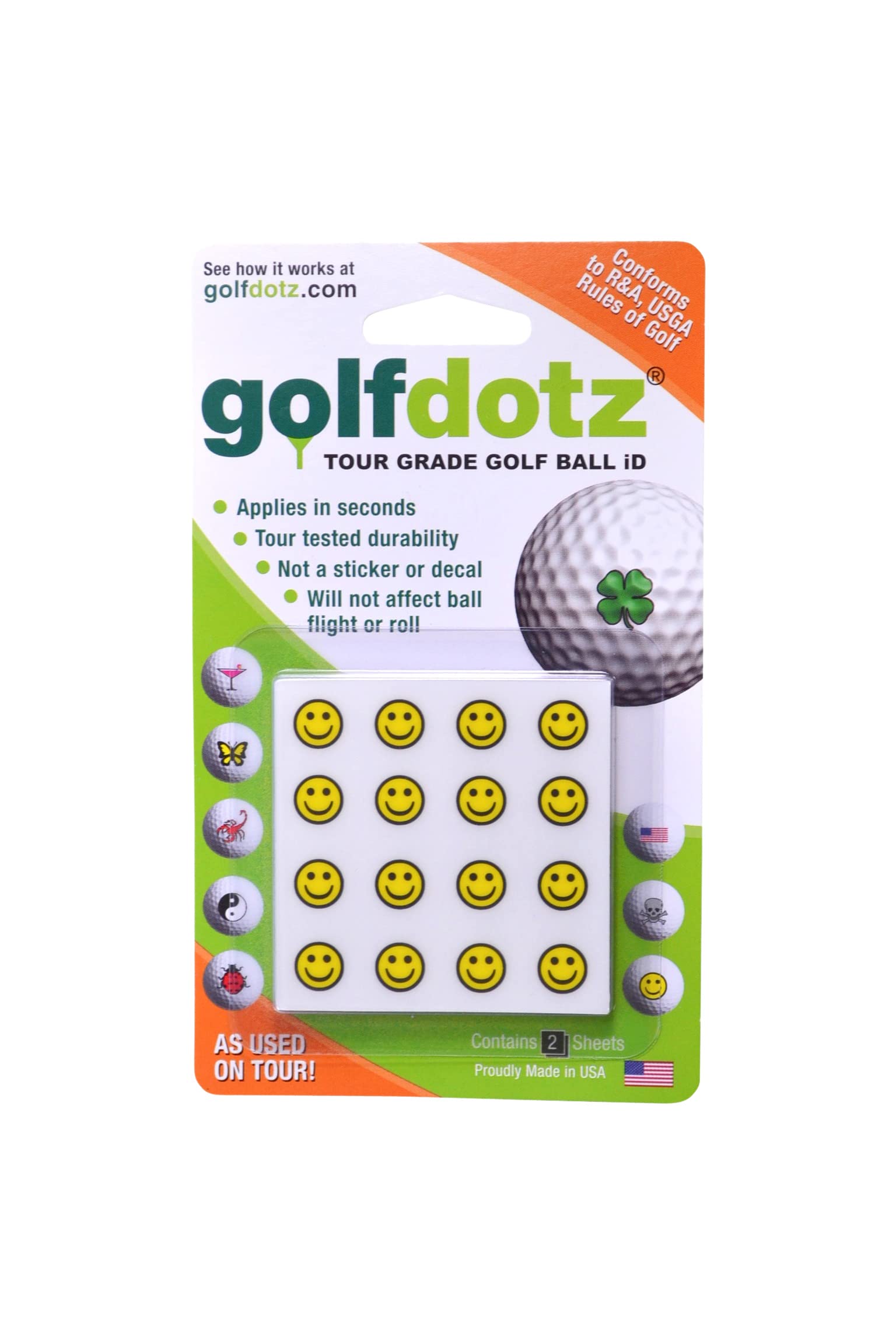 Golfdotz Tropical Collection Golf Ball Markers - Custom Golf Accessories (18-32 Count) - Perfect for Personalizing Golf Balls & Enhancing Your Game