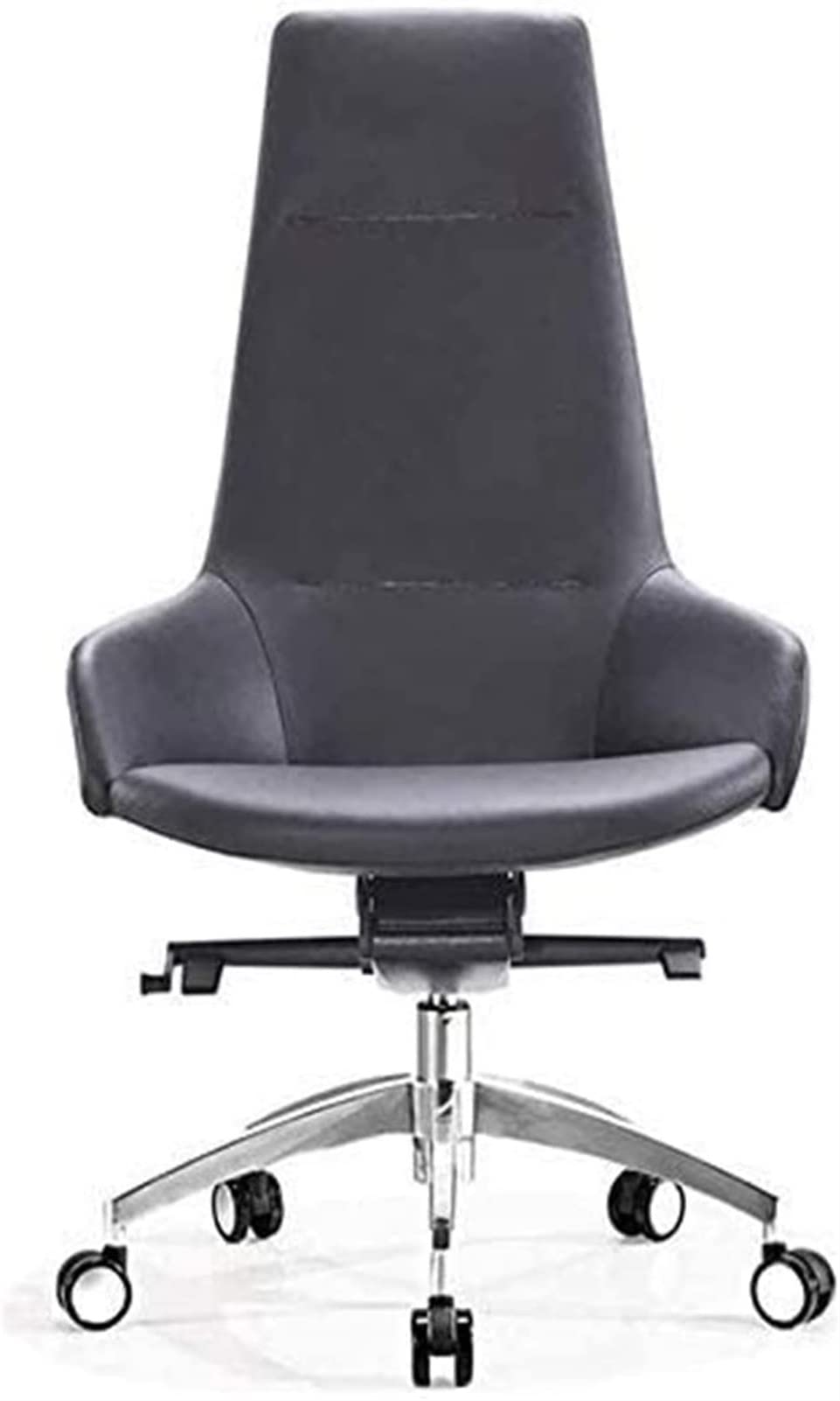 Ergonomic Office Chair - Adjustable Height Swivel Computer Desk Chair with PU Leather Seat & Lifting Mechanism - Perfect for Home Office, Gaming & Workstations (Color: Dark Gray)