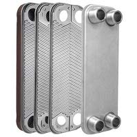 Stainless Steel Brazed Plate Heat Exchanger 5x12 Inch 90 Plates - Water to Water Heat Transfer for Hydronic Heating, Pool Heating & Solar Thermal Systems - 1.25 Inch MPT Ports