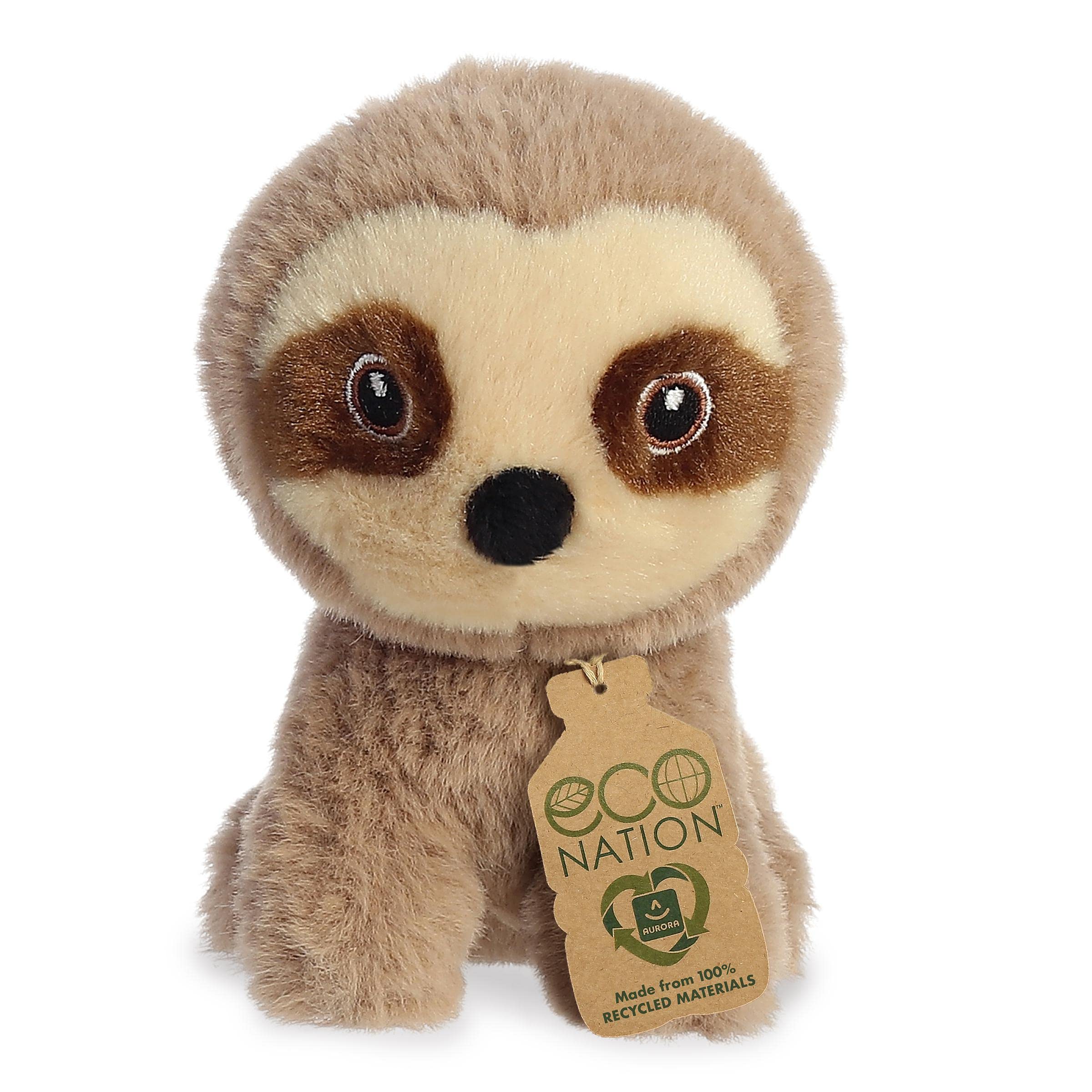 Eco-Friendly Mini Sloth Plush Toy - 5