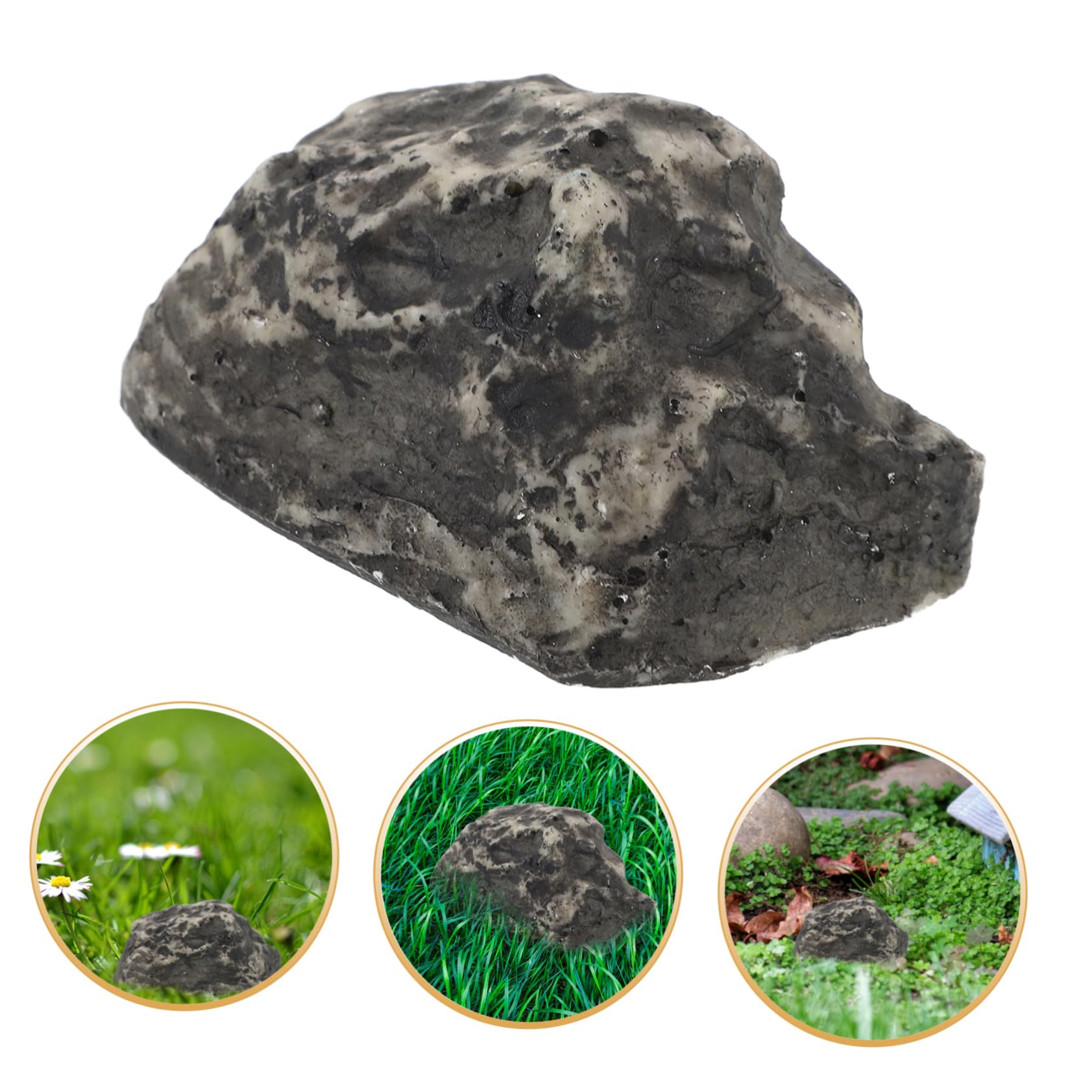 NUOBESTY Fake Rock Key Hider - Waterproof Outdoor Key Storage Box with Hidden Compartment - Perfect for Spare Keys, Garden, Yard, and Home Security