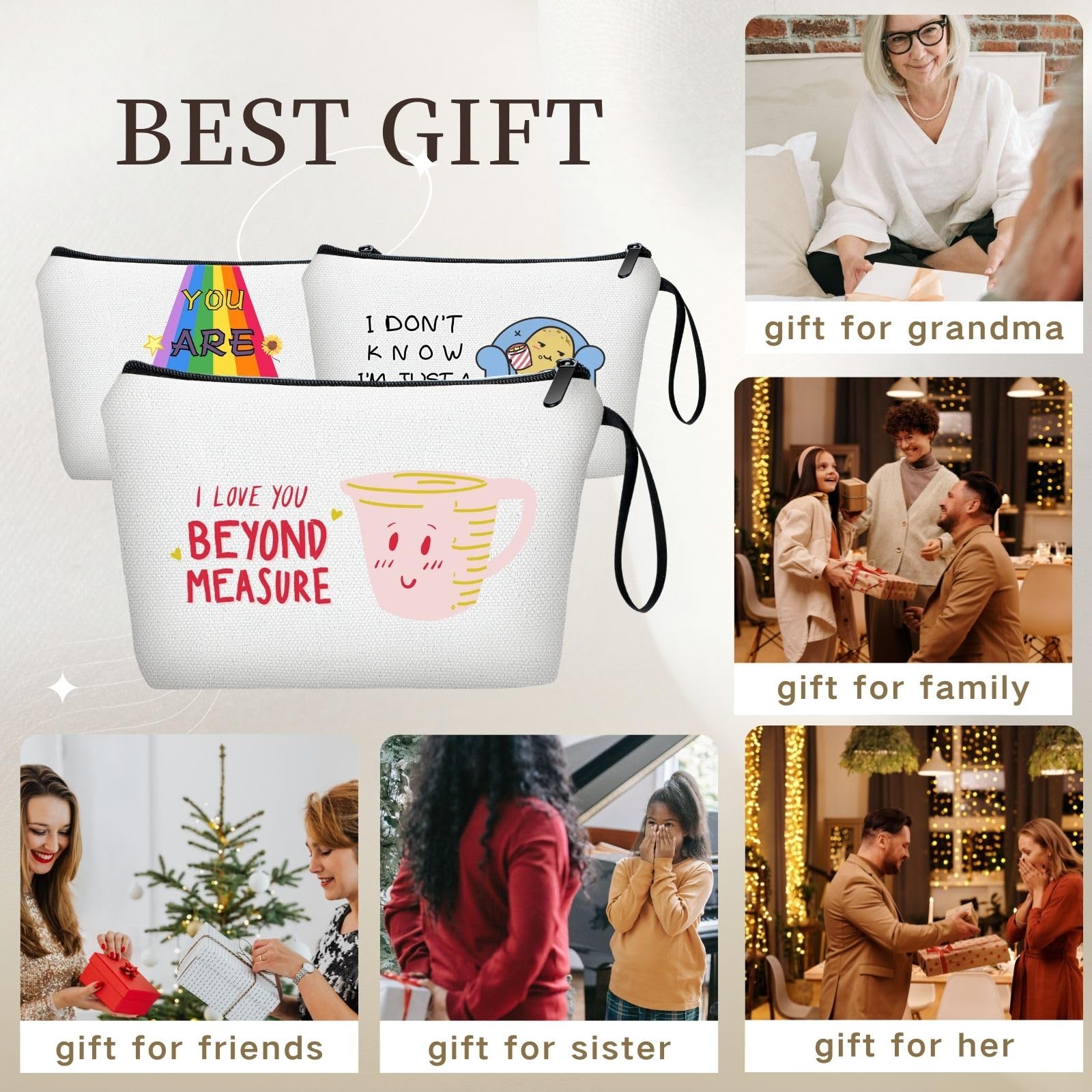 Funny Birthday Gifts for Women - Best Friend, Daughter, Sister & Coworker Presents | Cute Makeup Bag & Hilarious Gag Gift Ideas | Perfect for Christmas, Friendship Day & Special Occasions | Great for Office Parties, Girlfriend Surprises & Mother-Daughter Bonding