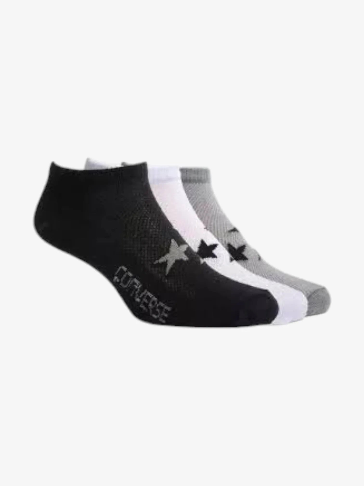 Converse 6-Pack Crew Socks for Men & Women - Comfortable Cotton Casual Sneaker Socks - Perfect for Everyday Wear, Sports & Sneakers