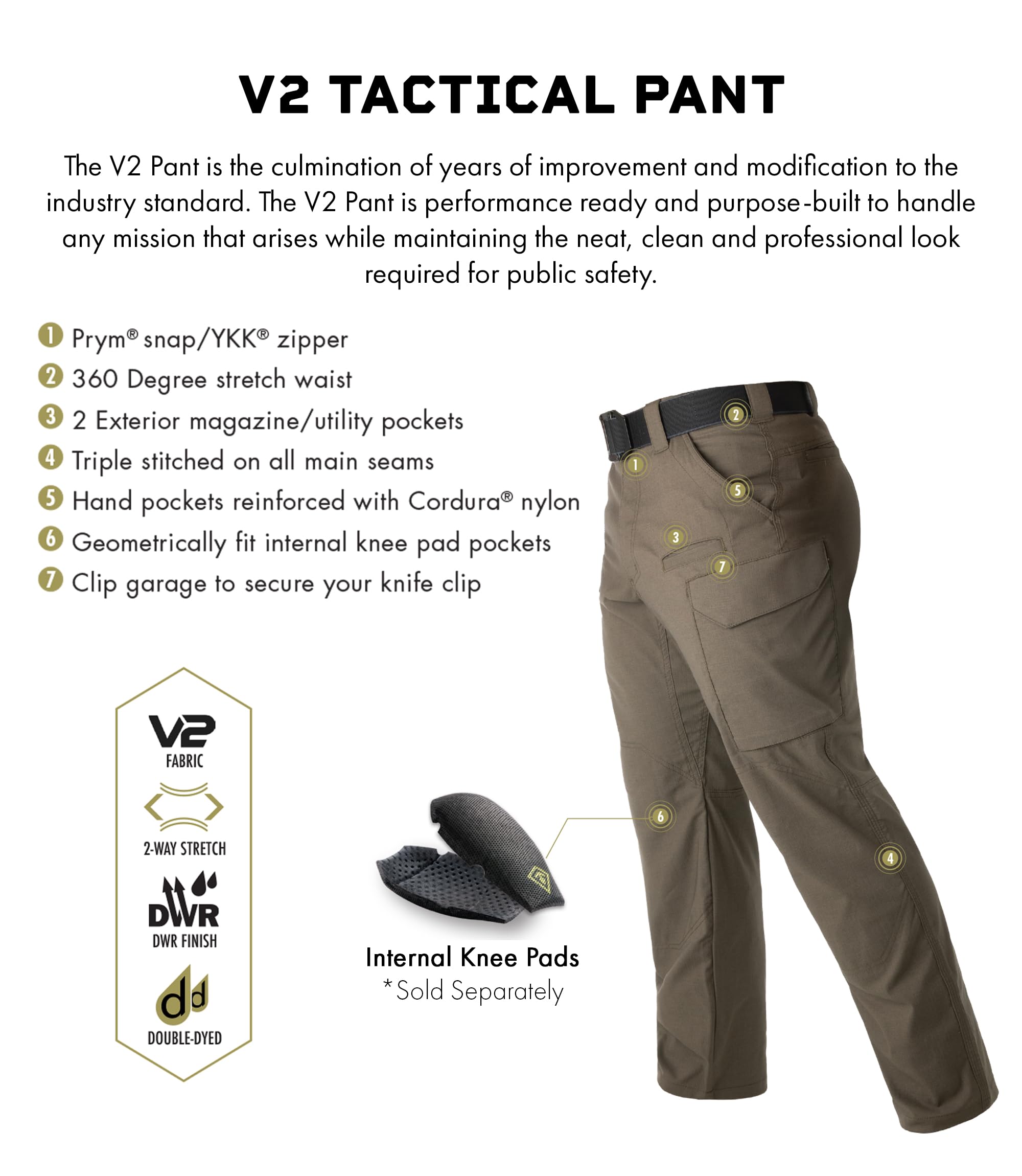 First Tactical Men's Cargo Pants - Durable Tactical Work Pants with Multiple Pockets for Outdoor, Hiking & Workwear | Perfect for Construction, Military & Outdoor Activities
