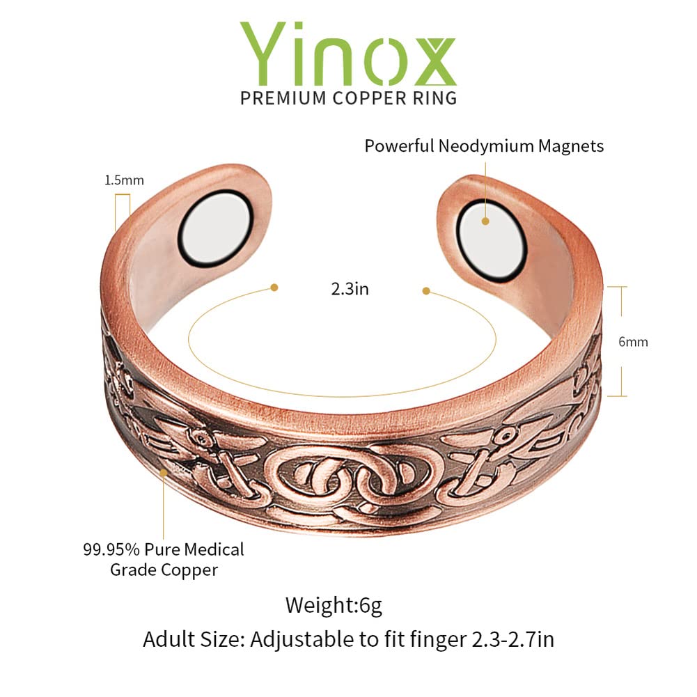 Vintage Solid Copper Women's Ring - 2.3