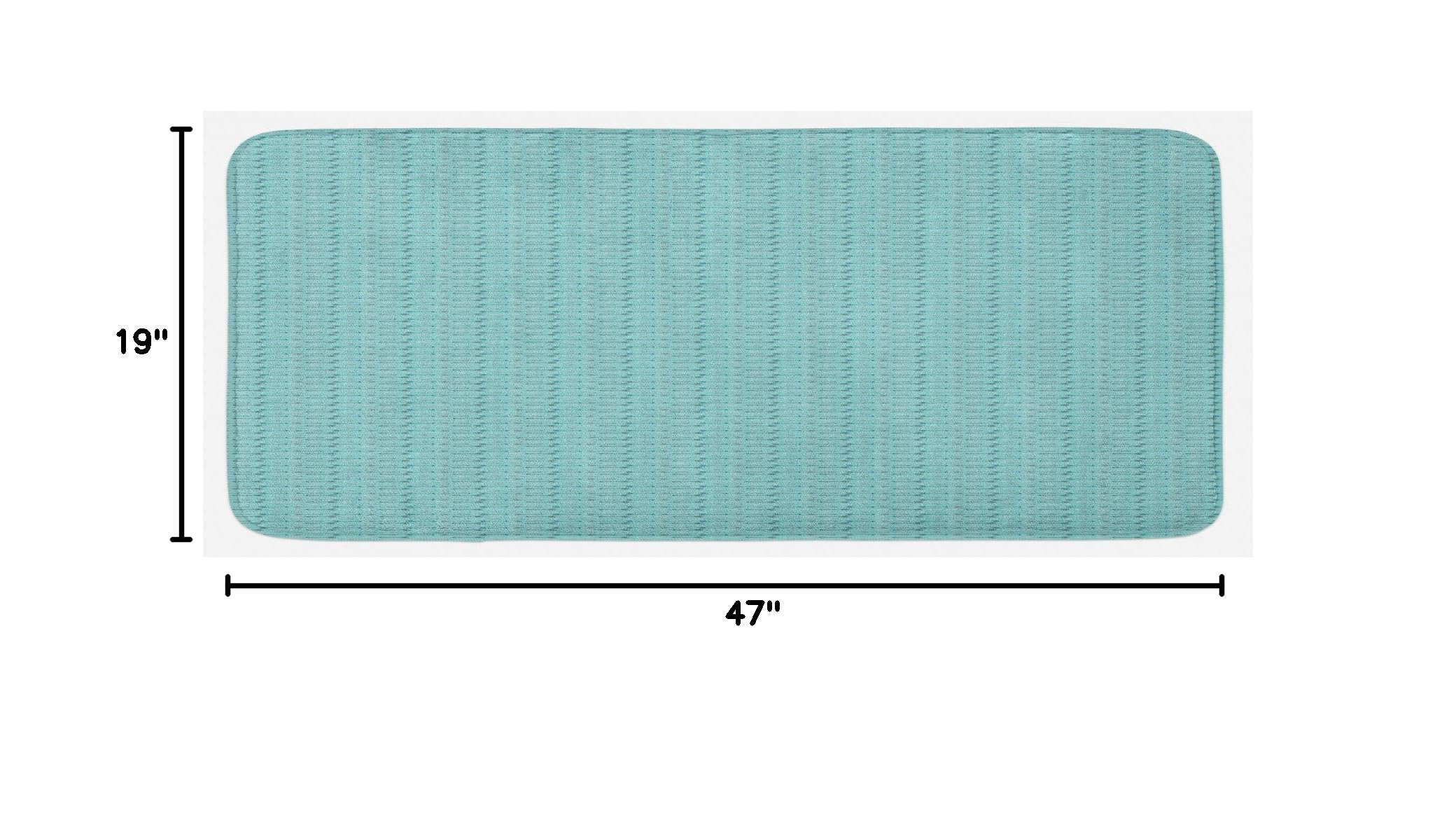 Ambesonne Non-Slip Plush Kitchen Mat - 47