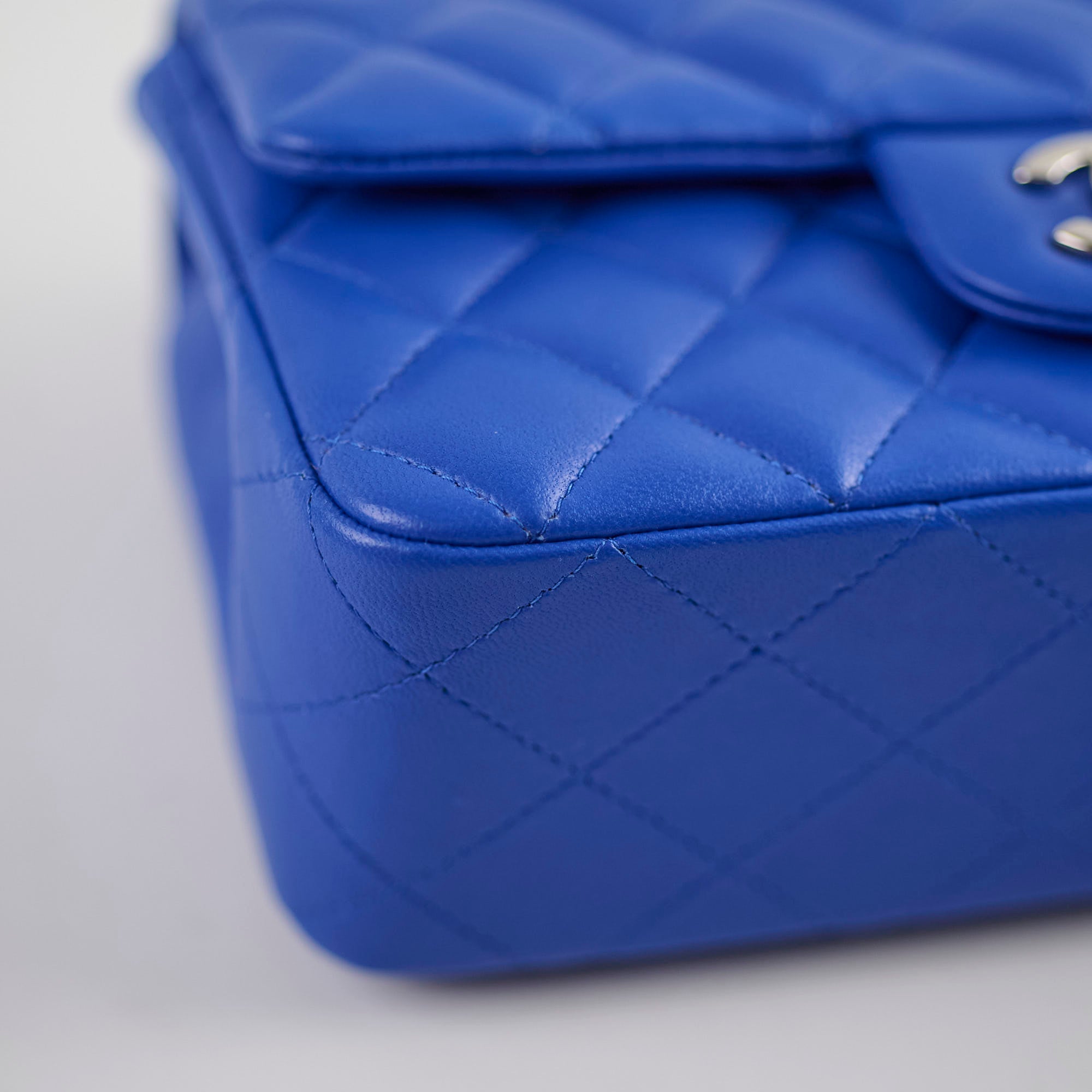 Chanel Mini Rectangular Flap Bag in Blue - 27 Series | Luxury Designer Crossbody Bag for Women | Perfect for Evening Parties, Date Nights & Special Occasions
