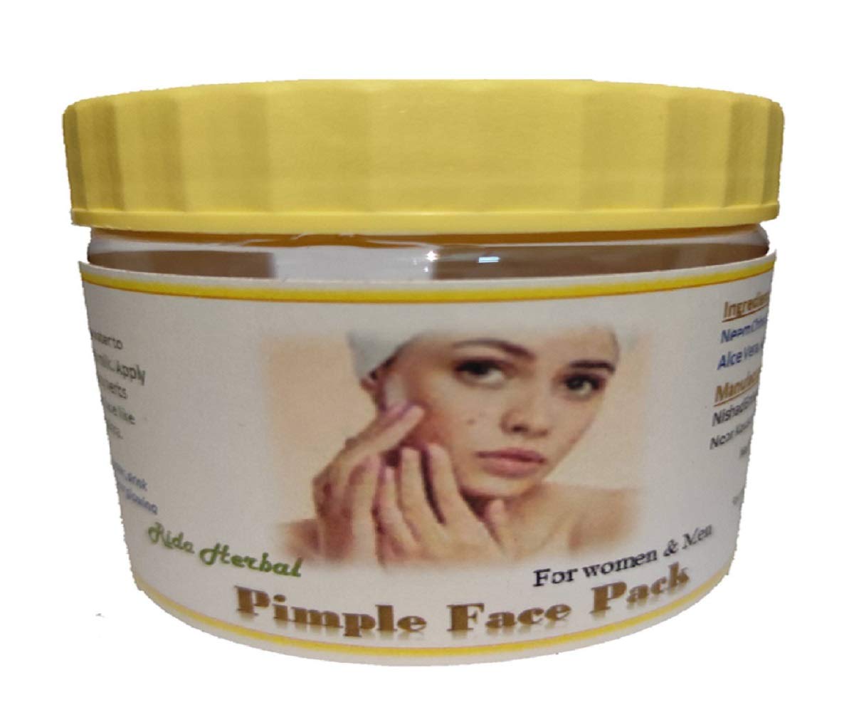 Rida Herbal Special Pimple & Acne Removal Face Mask with 19 Natural Ingredients - Neem & Lal Chandan for Women & Men | Clear Skin Treatment for Acne-Prone Face | Perfect for Daily Skincare Routine & Spa Days