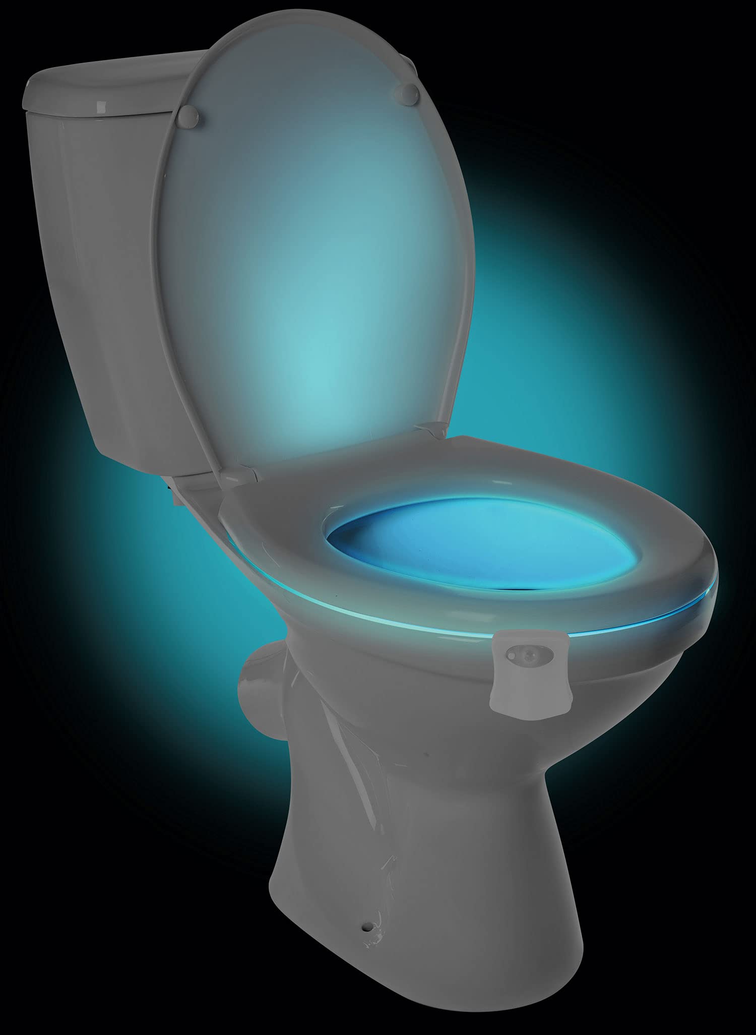Total Vision Toilet Bowl Nightlight - LED Motion Sensor Night Light for Bathroom, Soft Glow Safety Light for Kids & Adults (White, One Size) - Perfect for Nighttime Bathroom Trips & Elderly Safety