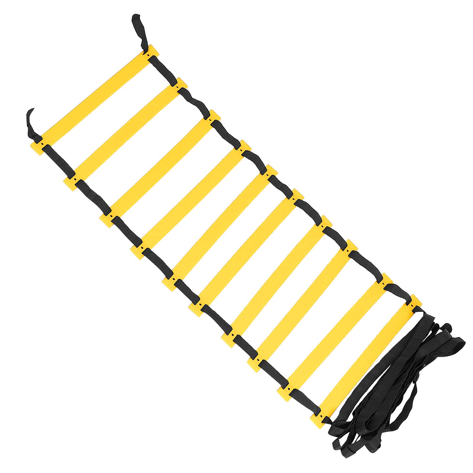 Alomejor Speed Training Ladders - 12ft Agility Ladder for Soccer, Football, Basketball & Fitness Training | Durable Polypropylene Footwork Ladder for Speed Drills, Quickness & Coordination Exercises | Perfect for Athletes, Kids & Home Workouts
