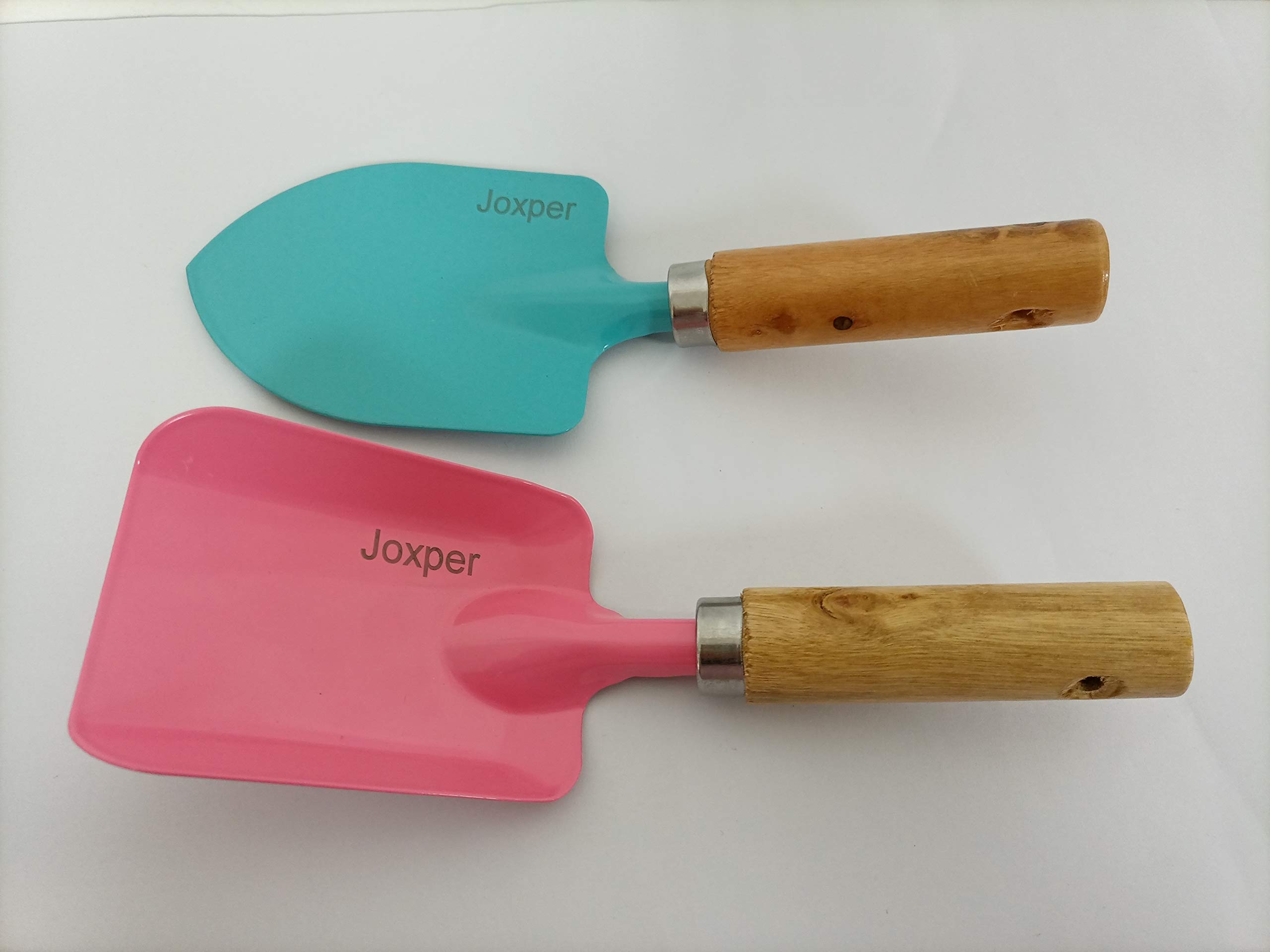 Joxper 2-Piece Mini Gardening Tools Set - Wood Handle Shovel & Trowel for Planting, Transplanting Flowers & Succulents | Perfect for Indoor Pots, Outdoor Gardens & DIY Projects