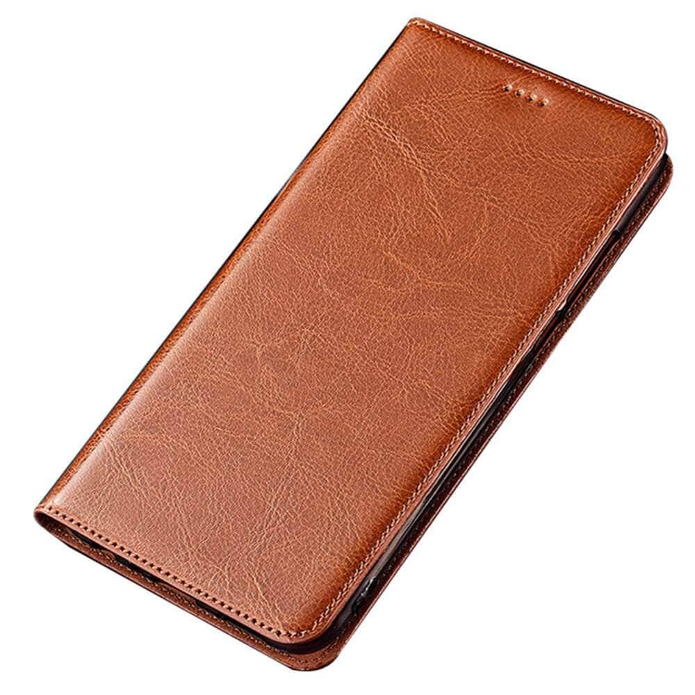 Premium Crazy Horse Genuine Leather Case for Google Pixel 6 - Slim Protective Phone Cover with Card Slots | Perfect for Business Professionals & Everyday Use