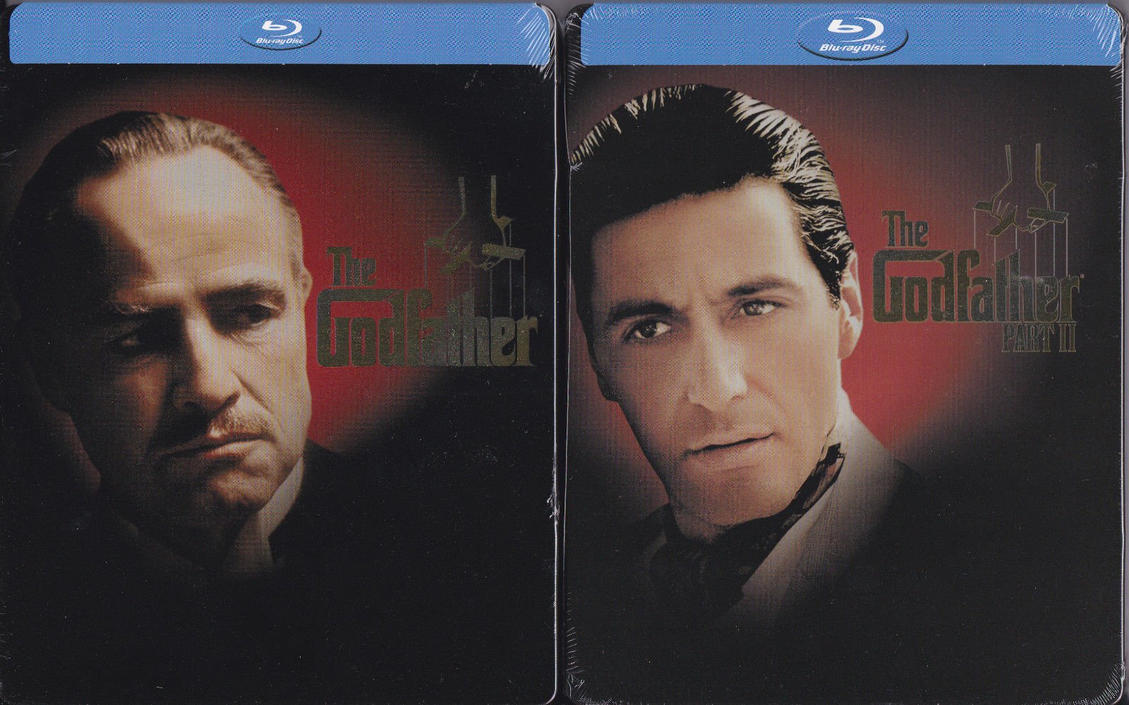 The Godfather Part 1 & 2 Blu-ray Steelbook Collection - Francis Ford Coppola Masterpiece Films | Perfect for Movie Nights & Gifts for Film Lovers