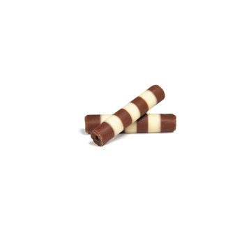 Premium Belgian Mistral Duo White & Dark Chocolate Sticks for Baking - 40mm, 5.5lb - Perfect for Cupcake Decorating, Hot Cocoa, Ice Cream Toppings & Cake Garnish