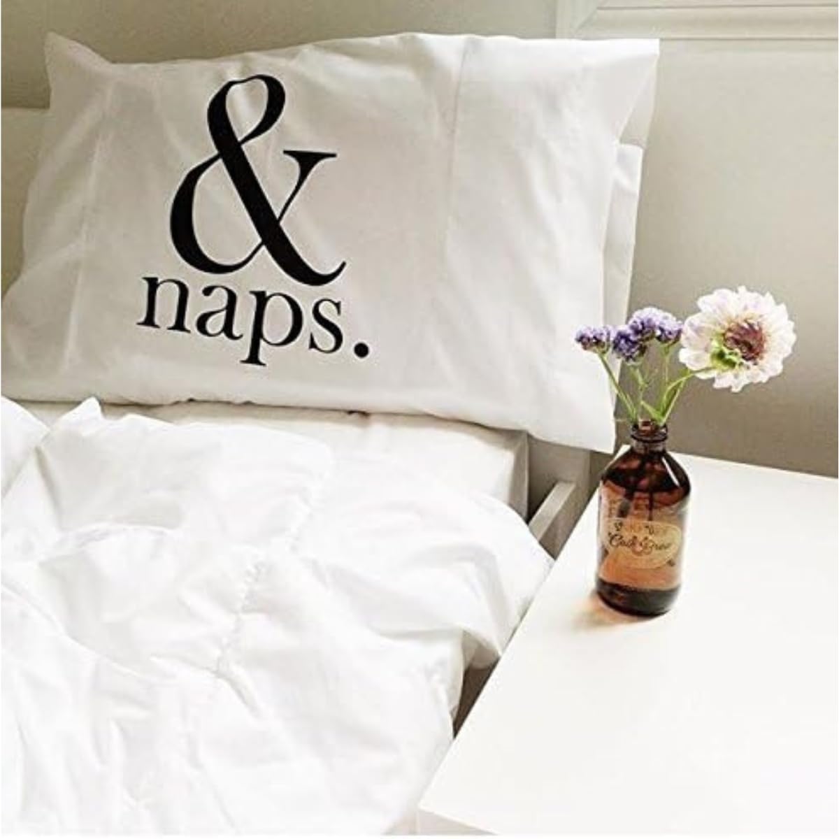 His and Her Cotton Couples Pillowcases Set - 20x30 Standard Size Wedding Gift for Husband & Wife - Fun 'Oh Susannah I Like You and Naps' Design - Perfect for Anniversaries, Valentine's Day & Romantic Bedroom Decor
