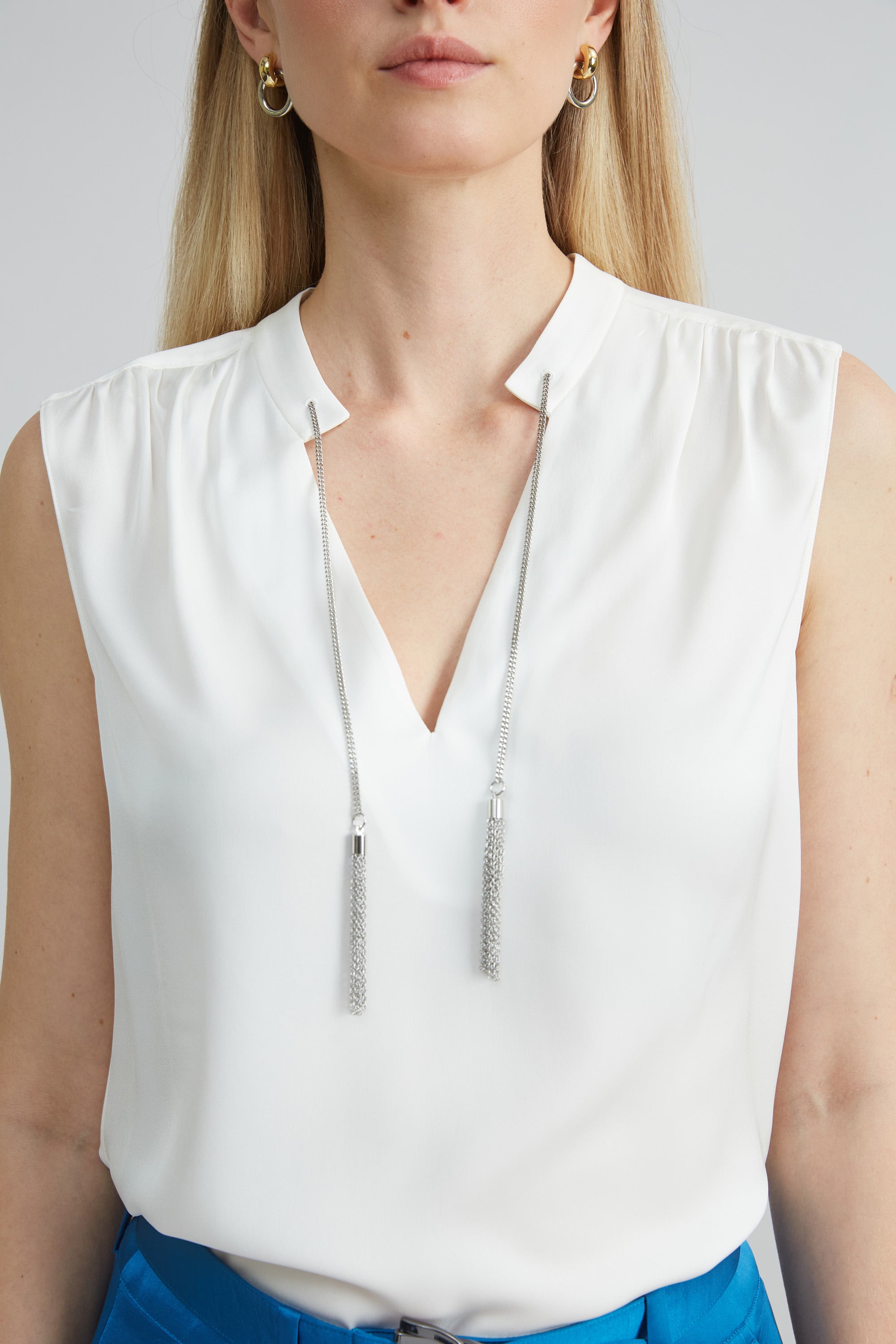 Luxury Silk Chain Shirt for Women - Elegant & Comfortable Blouse for Party, Wedding & Evening Wear