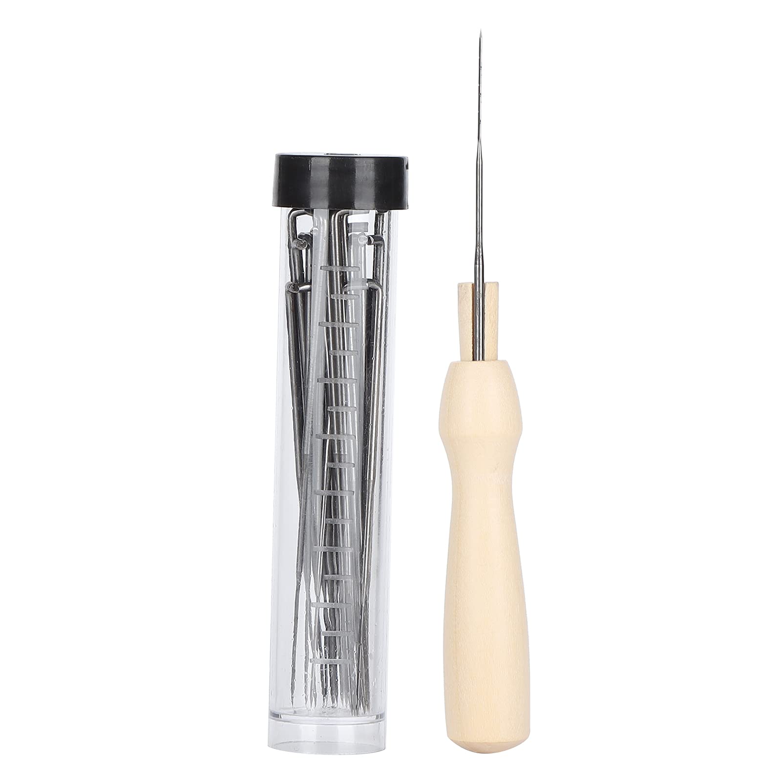 Premium Wool Felting Tool Kit with 3 Sizes Needles (9cm/8.6cm/7.9cm) - Complete Needle Felting Supplies Set for DIY Crafts, Felt Patterns & Patchwork - Perfect for Handmade Toys, Home Decor & Fiber Art Projects