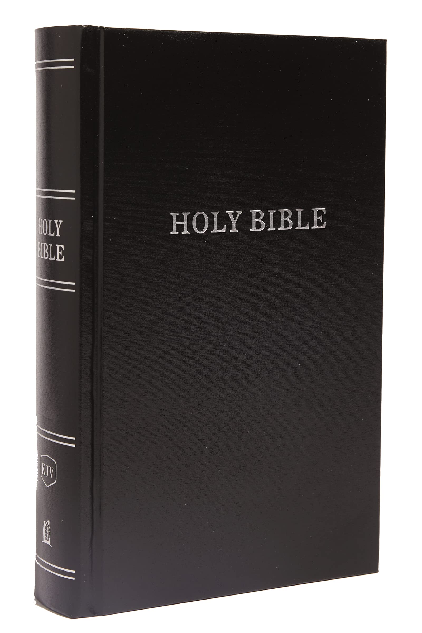 KJV Pew Bible - Large Print Hardcover Black Red Letter Comfort Print Holy Bible King James Version - Perfect for Church Services, Bible Study & Personal Devotion