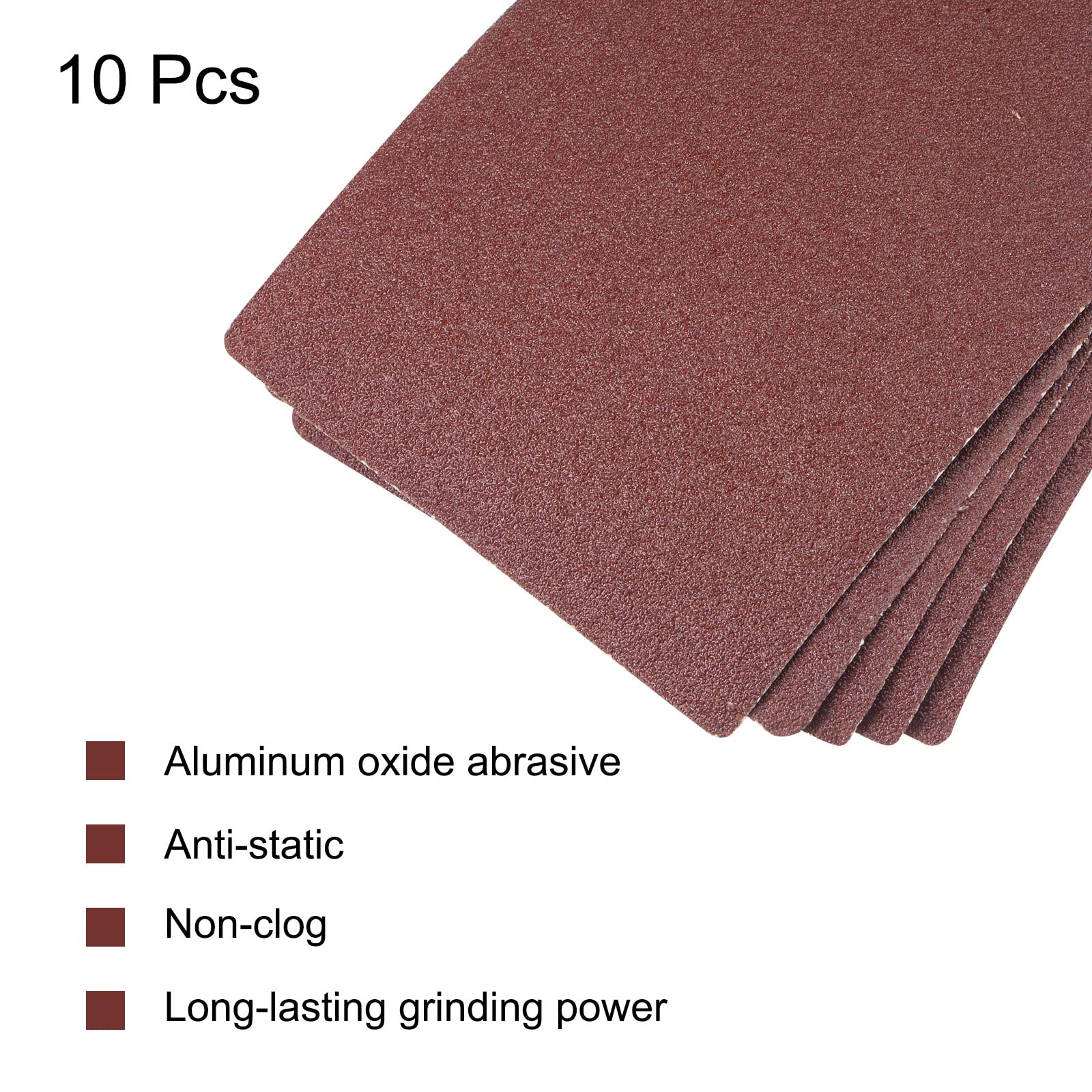 80 Grit Aluminum Oxide Sandpaper Sheets - 10 Pack 9