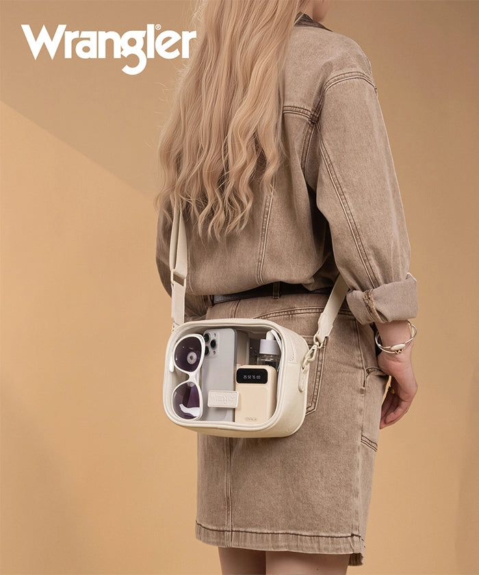 Wrangler Clear Crossbody Stadium Bag for Concerts, Sports Events & Travel - Approved for NFL, MLB, NBA & NCAA Games