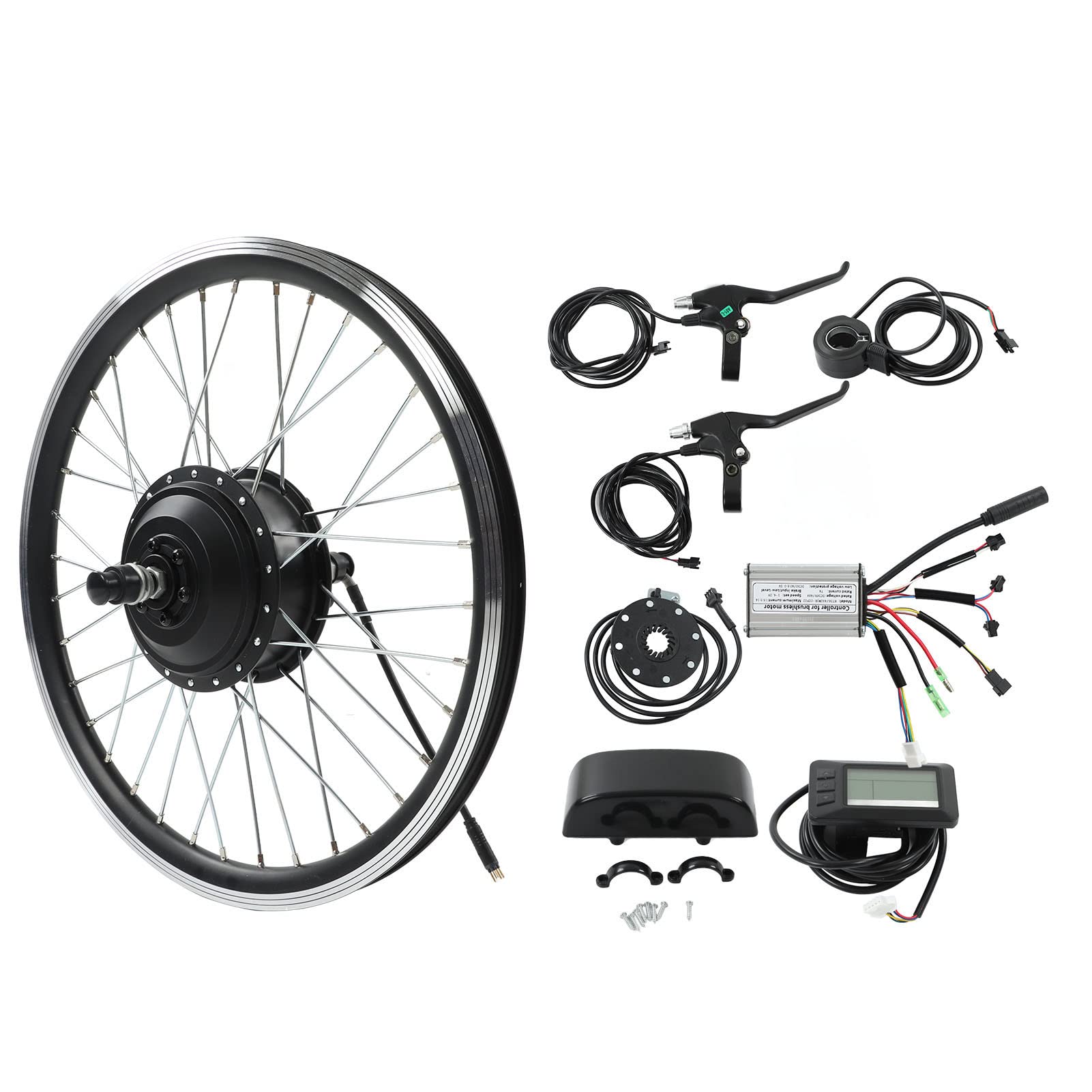 36V 48V 250W Electric Bike Rear Wheel Conversion Kit - Rear Drive Motor Wheel Kit for E-Bike Conversion - Perfect for Commuting, Off-Road & DIY E-Bike Projects