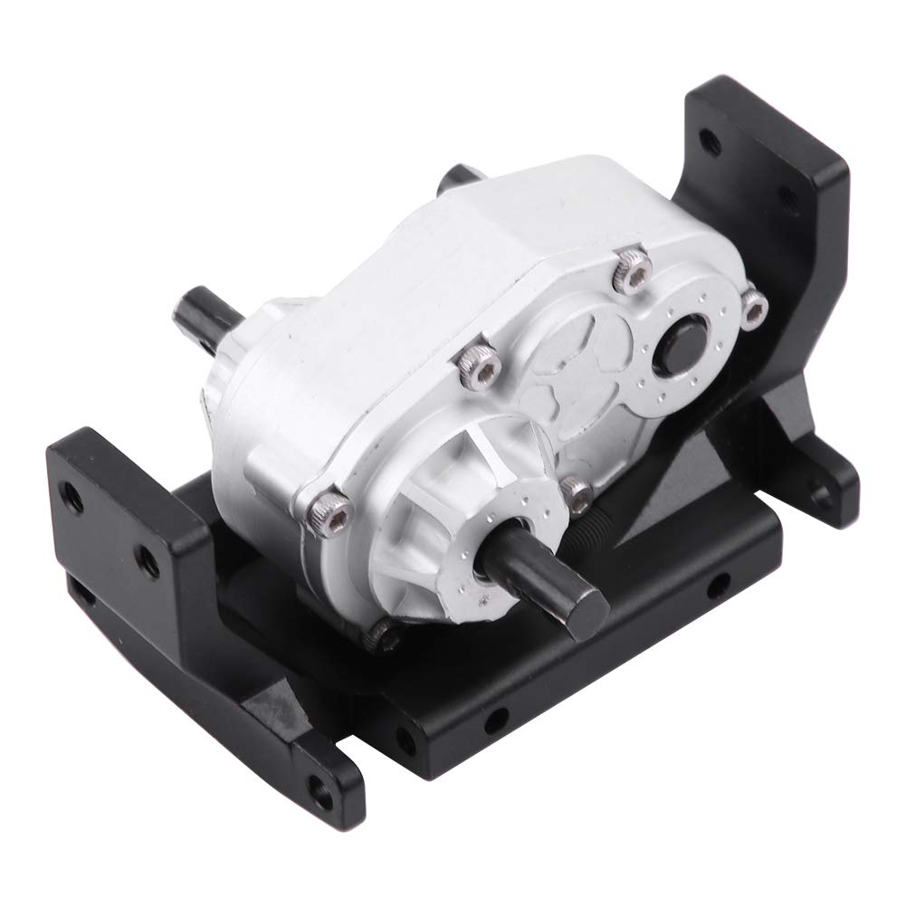 Upgraded Metal RC Car Transmission Gearbox & Transfer Case for 1/10 Scale Crawler - High Performance Replacement Parts for Off-Road RC Model Cars - Perfect for Trail Crawling and Rock Racing