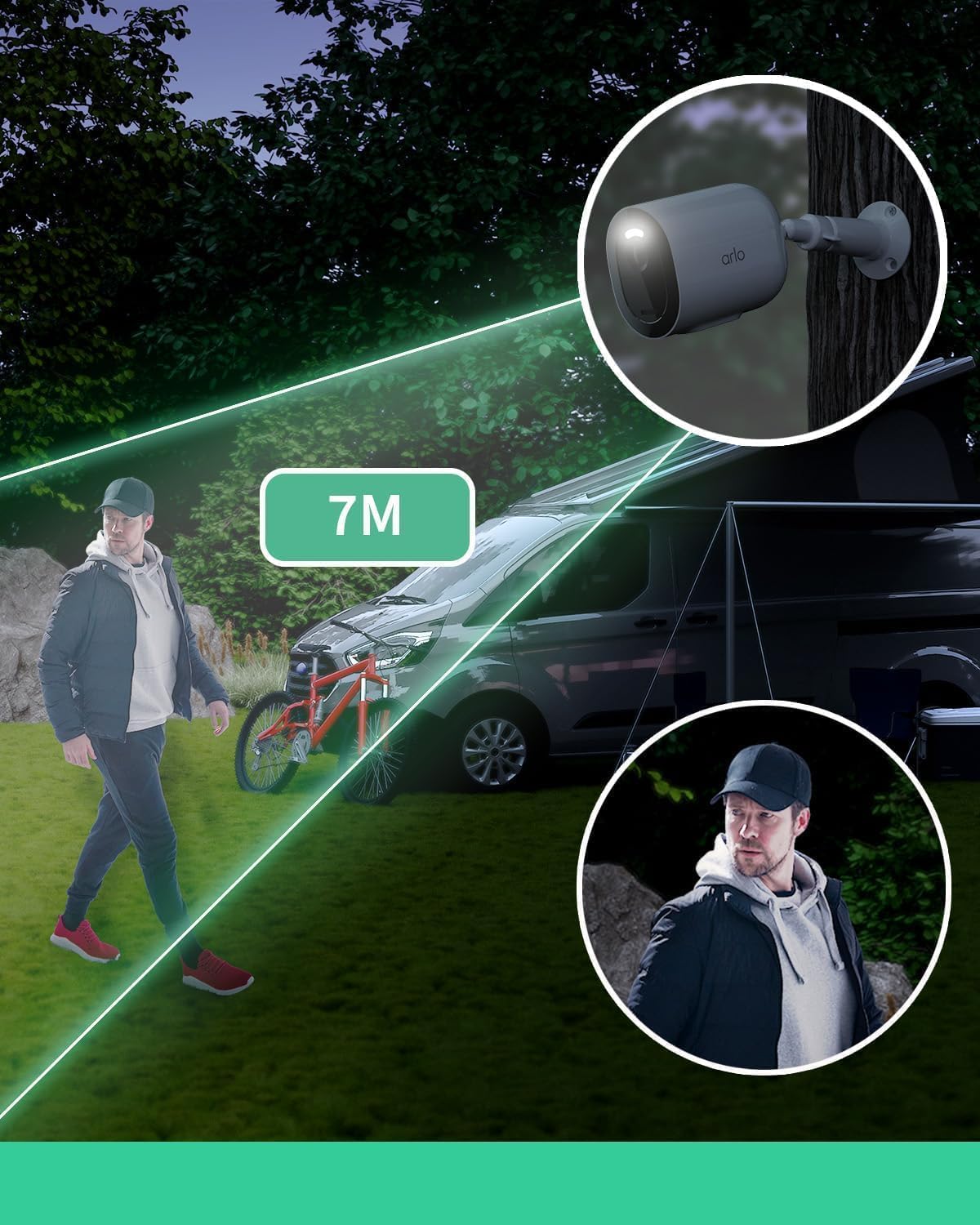 Arlo Go 2 3G/4G LTE Wireless Outdoor Security Camera with WiFi & SIM Card Slot - Weatherproof HD Surveillance with Spotlight, Loud Siren & Solar Charger - Ideal for Home, Garage & Remote Property Monitoring