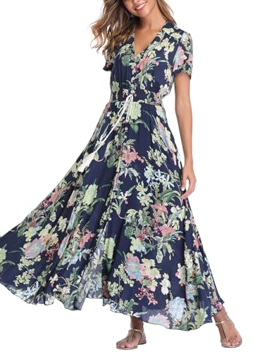Navy Green Flower