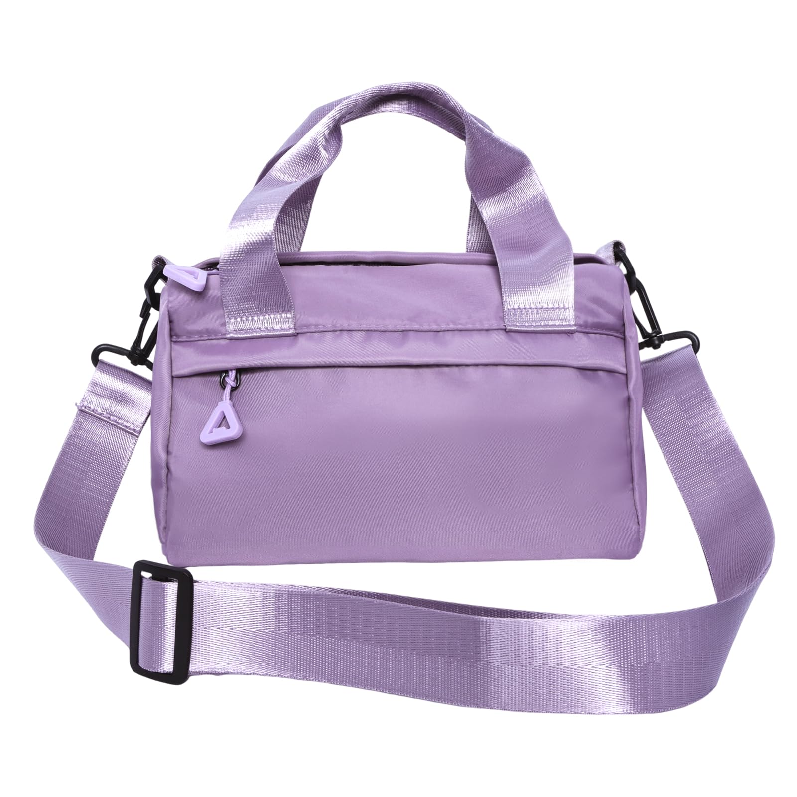 Mini Black Gym Bag for Women - Adjustable Small Duffle Bag with Detachable Strap, Lightweight Sports Tote (Purple) - Perfect for Gym, Yoga, Travel & Workout Essentials