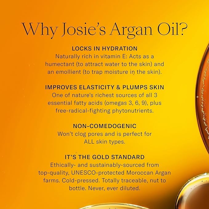 Josie Maran Pure Argan Oil & Liquid Exfoliant Kit - Anti-Aging Treatment for Hyperpigmentation, Dry Skin Hydration - 3.4 oz Skincare Set for Face & Body | Perfect for Nighttime Routine & Daily Moisturizing