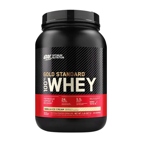 Optimum Nutrition Gold Standard 100% Whey Protein Powder - Muscle Recovery & Growth for Athletes & Fitness Enthusiasts - Post-Workout & Daily Nutrition Supplement