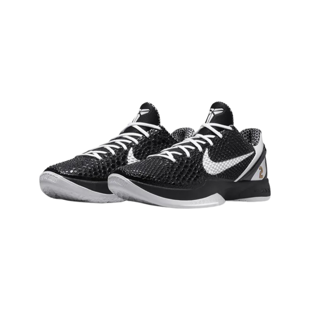 Kobe 6 Protro Mambacita Black White Basketball Shoes - Limited Edition Kobe Bryant Tribute Sneakers for Men's Sports & Casual Wear