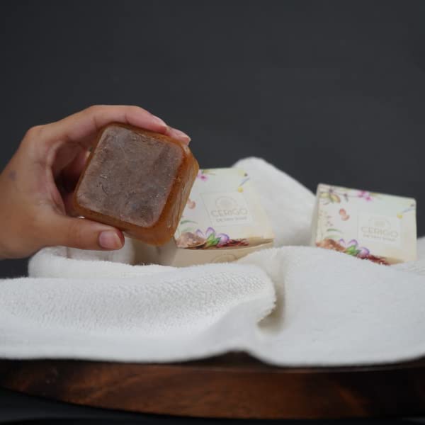 CERIGO Detan Bar 60g - Natural Soap for Skin Brightening & Tan Removal - Perfect for Post-Sun Care & Daily Skincare Routine