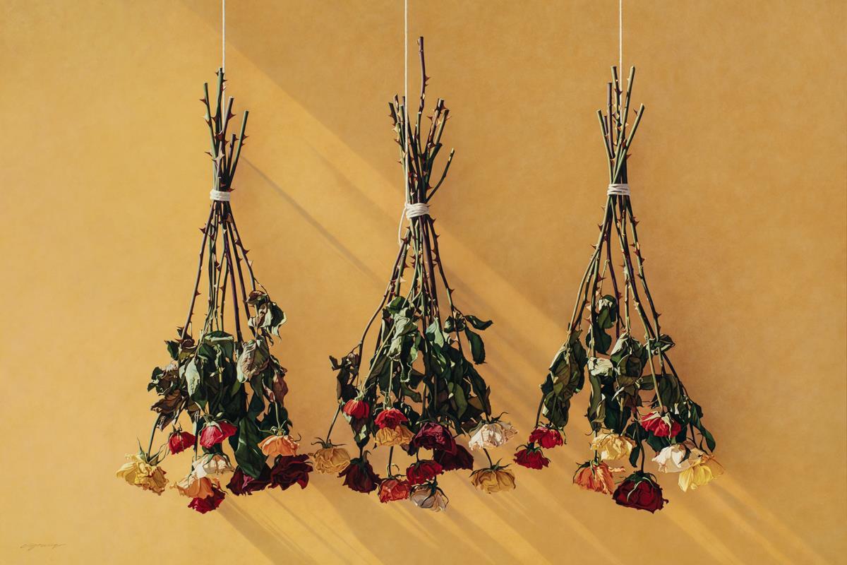 Autumn Roses by Chris Young - Premium Artificial Floral Arrangement for Home Decor, Weddings & Events | Elegant Fall Roses Bouquet for Centerpieces, Gifts & Seasonal Decorations