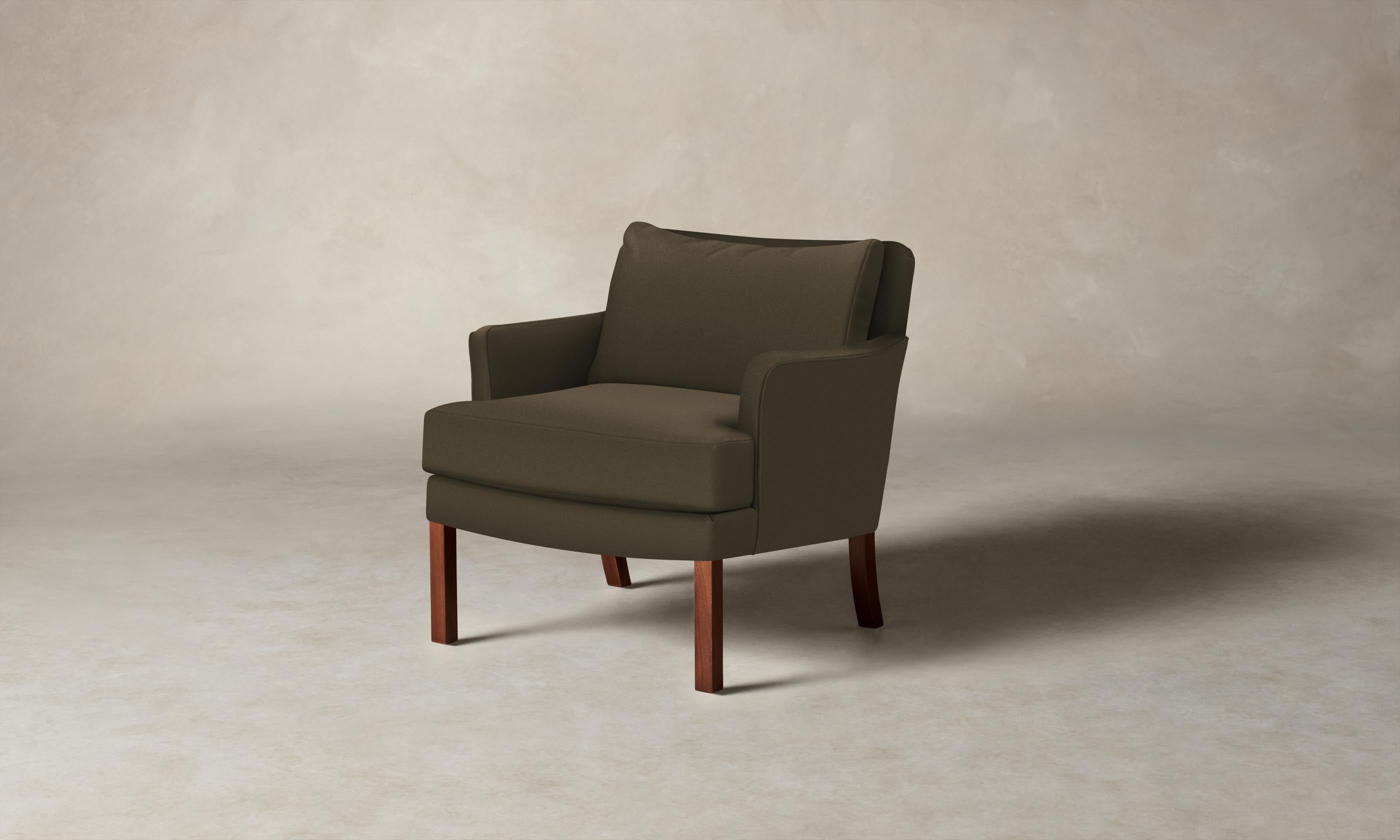 Premium Pebbled Leather Kaye Chair in Truffle Brown - Stylish and Comfortable Seating for Home Office, Living Room, or Study